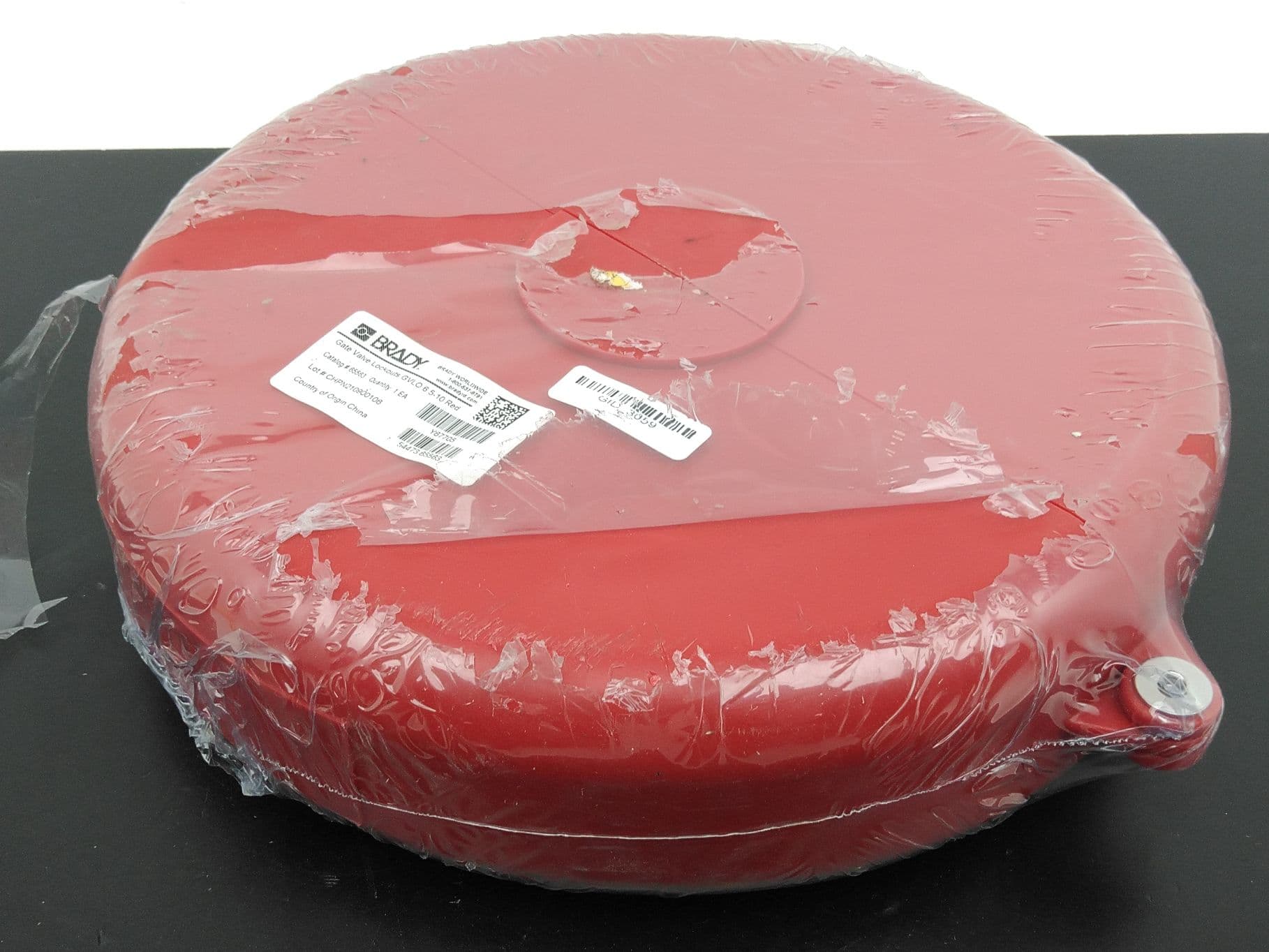 Brady 65563 Gate Valve Lockout 6.5-10", Red