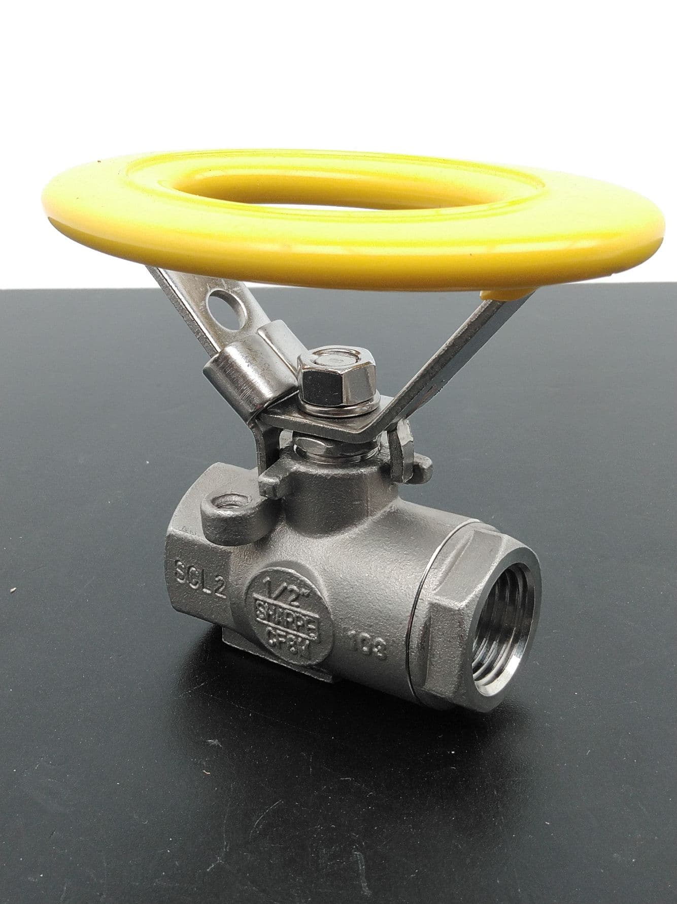 Sharpe 54576 N CF8M 1/2" Ball Valve, SS, 2000CWP, 250WSP
