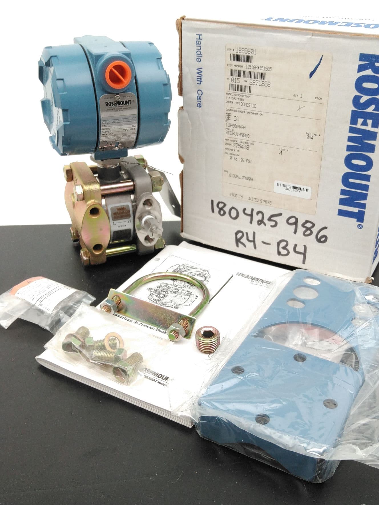 Rosemount 1151GP7E23B3 Pressure Transmitter, 0 to 100 PSI