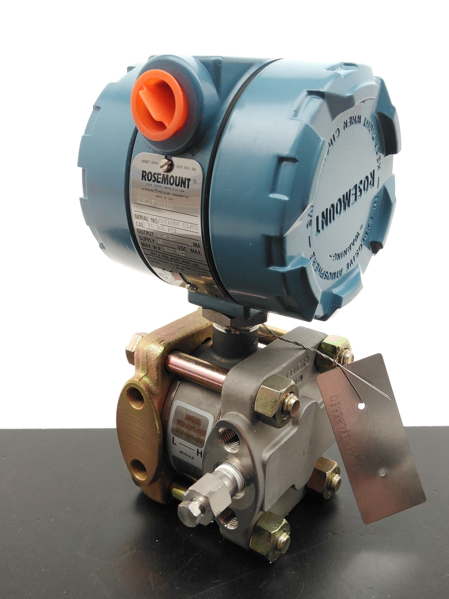 Rosemount 1151GP7E23B3 Pressure Transmitter, 0 to 100 PSI