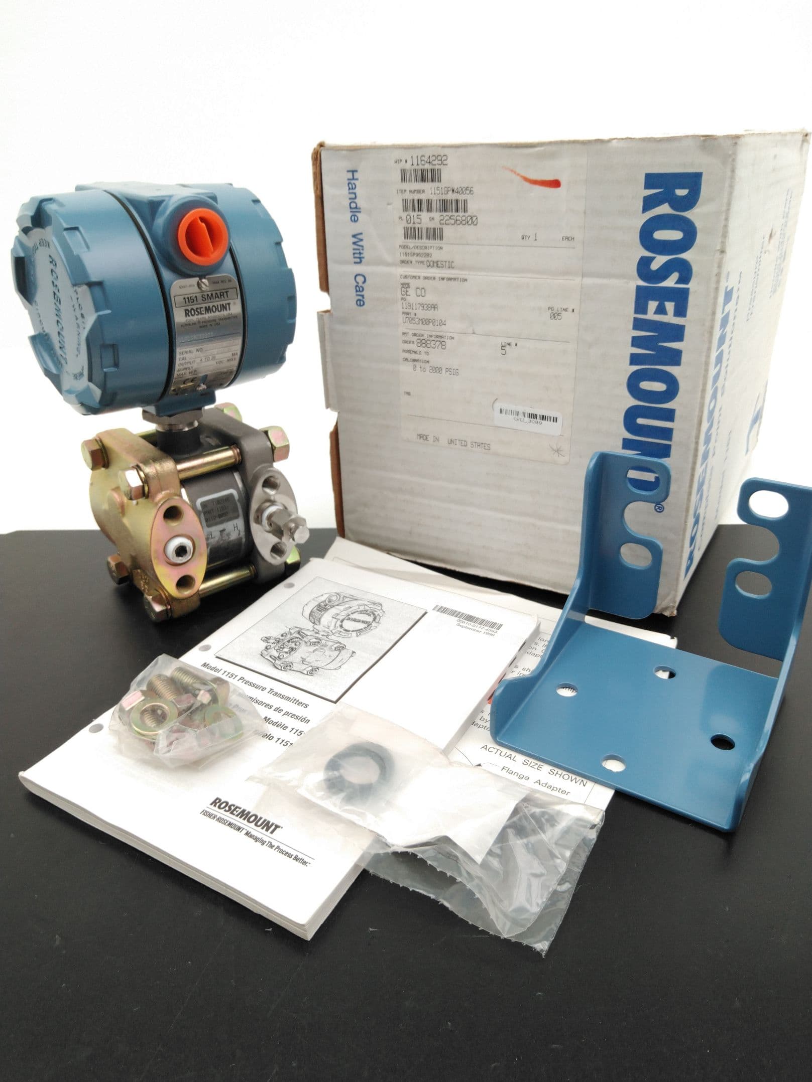 Rosemount 1151GP9S22B2 Pressure Transmitter, 0 to 2000 PSIG