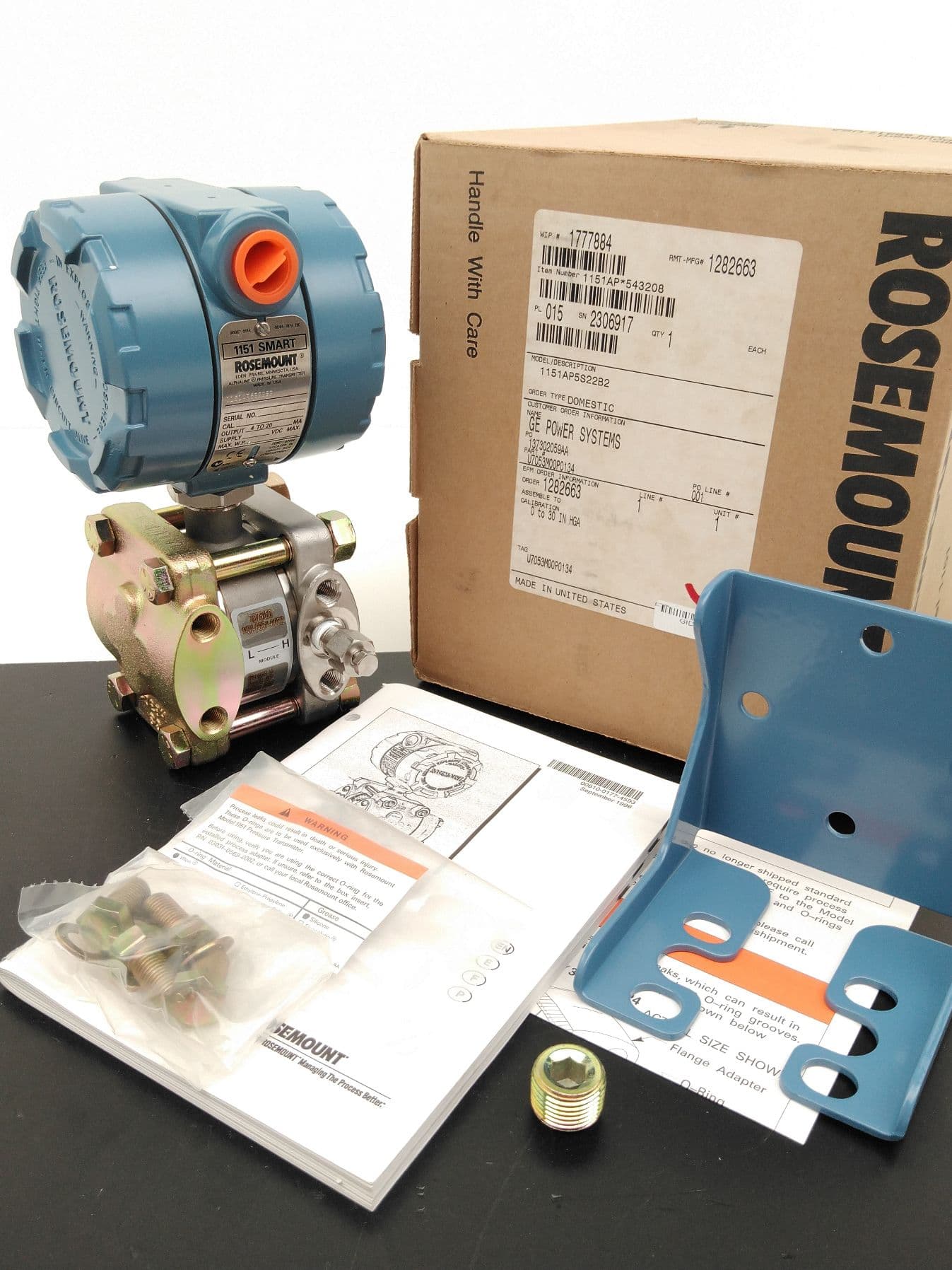 Rosemount 1151AP5S22B2 Pressure Transmitter, 0 to 30 IN HGA