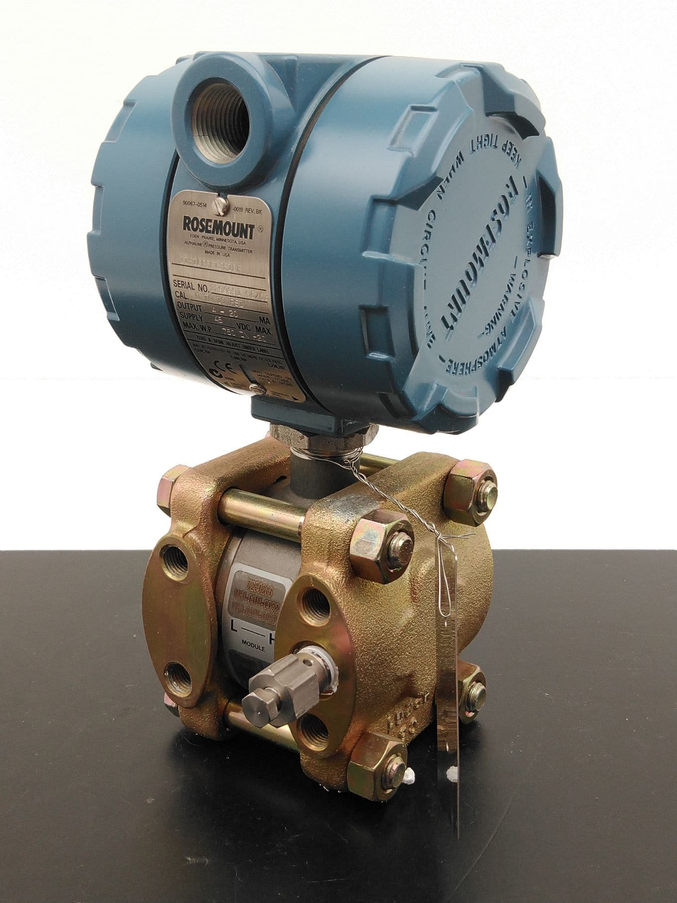 Rosemount 1151GP5S12B1DF Pressure Transmitter, 0 to 10 PSIG