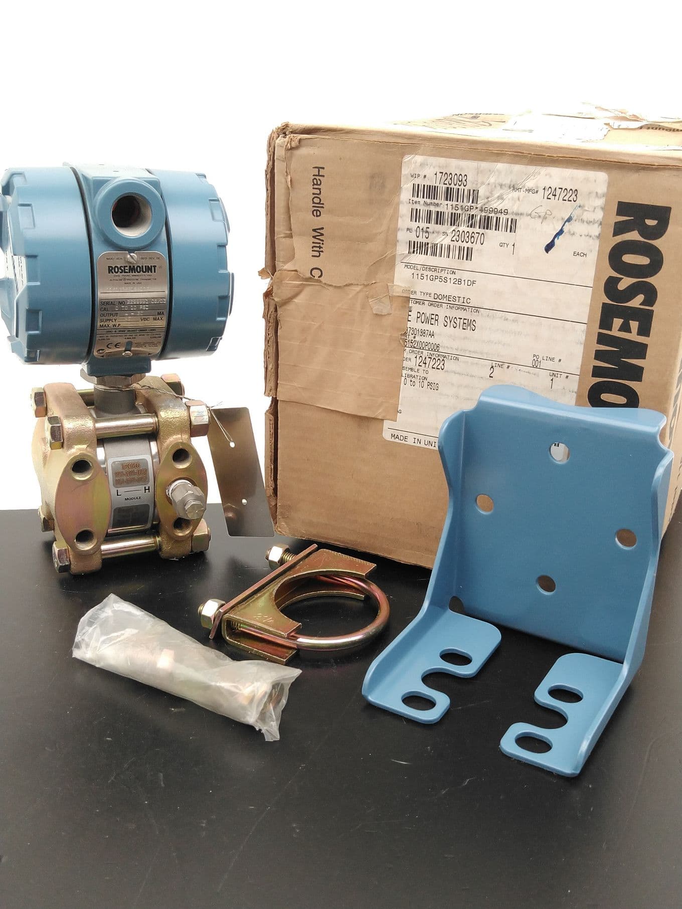 Rosemount 1151GP5S12B1DF Pressure Transmitter, 0 to 10 PSIG