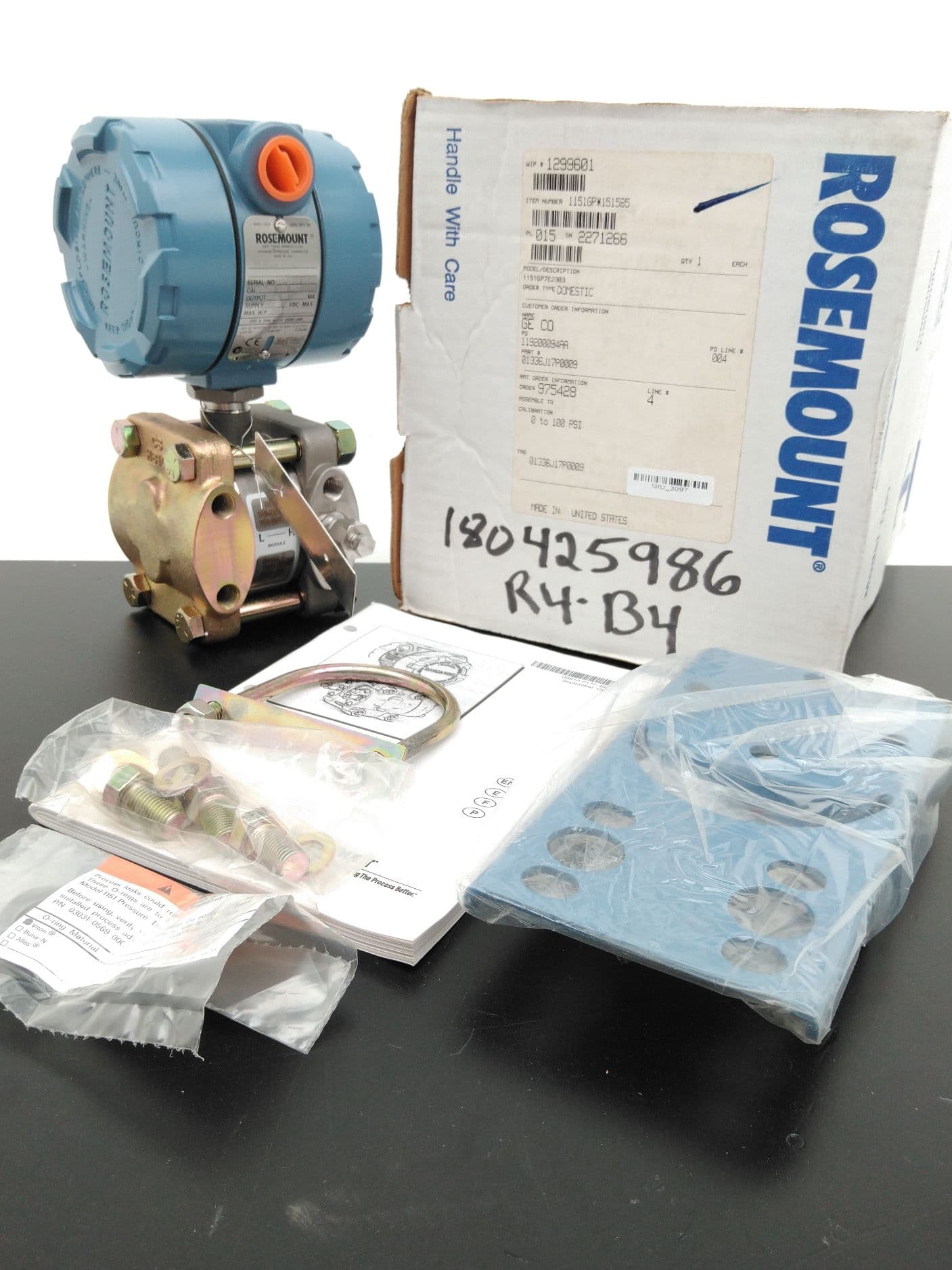 Rosemount 1151GP7E23B3 Pressure Transmitter, 0 to 100 PSI
