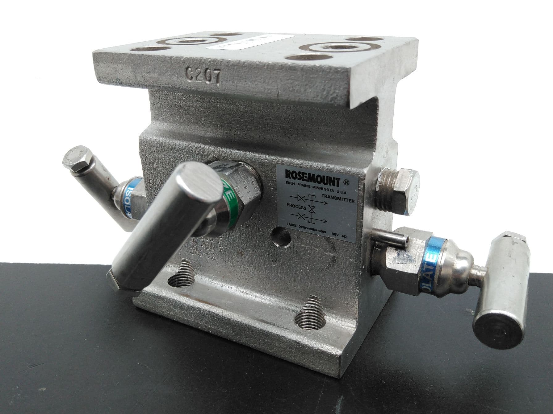 Rosemount 01151-0150-0002 3-Valve Manifold, 316 SS