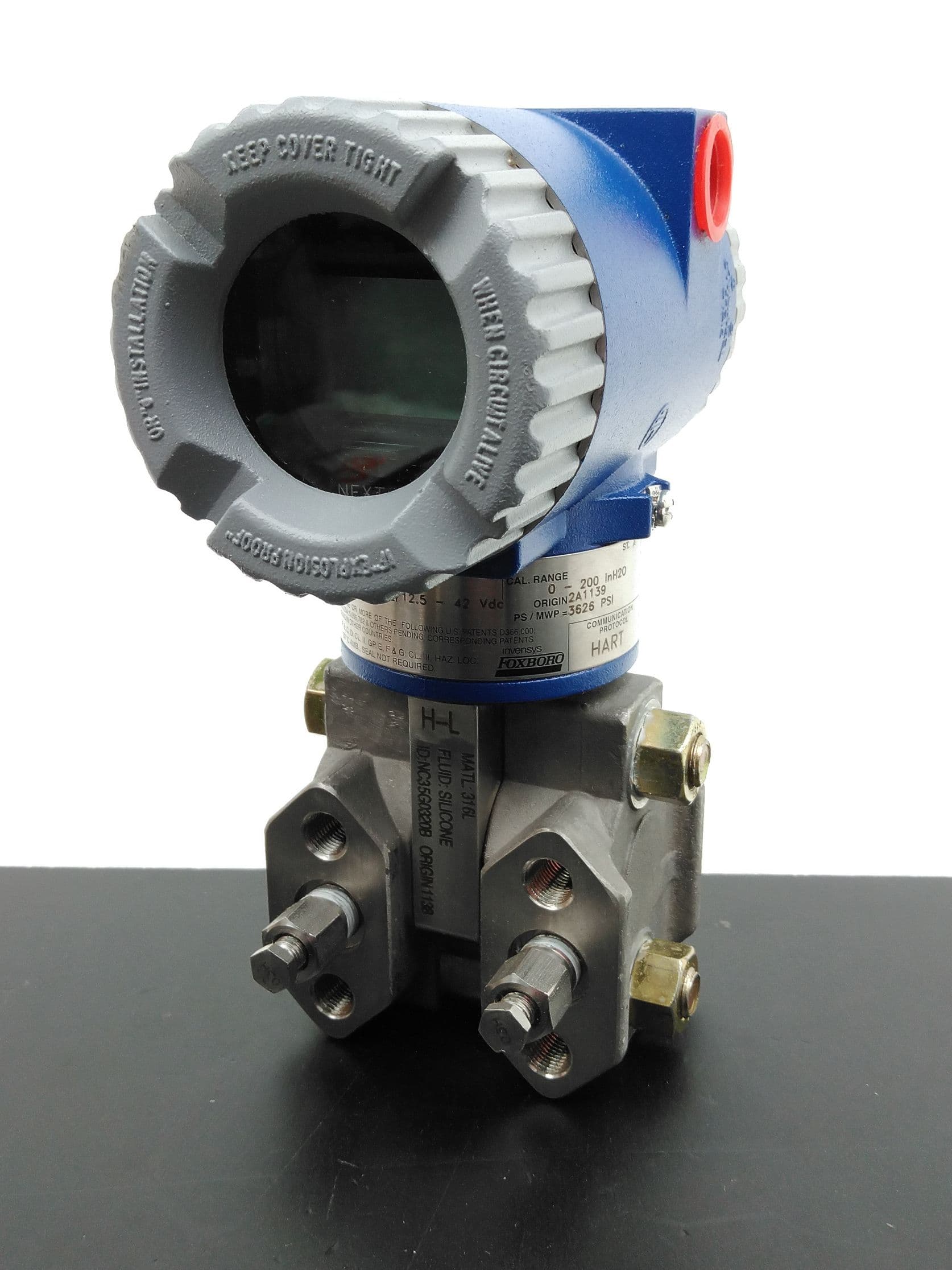 Invensys Foxboro IDP10-T22C21F-M1L1 Pressure Transmitter Cal Range: 0-200 inH2O