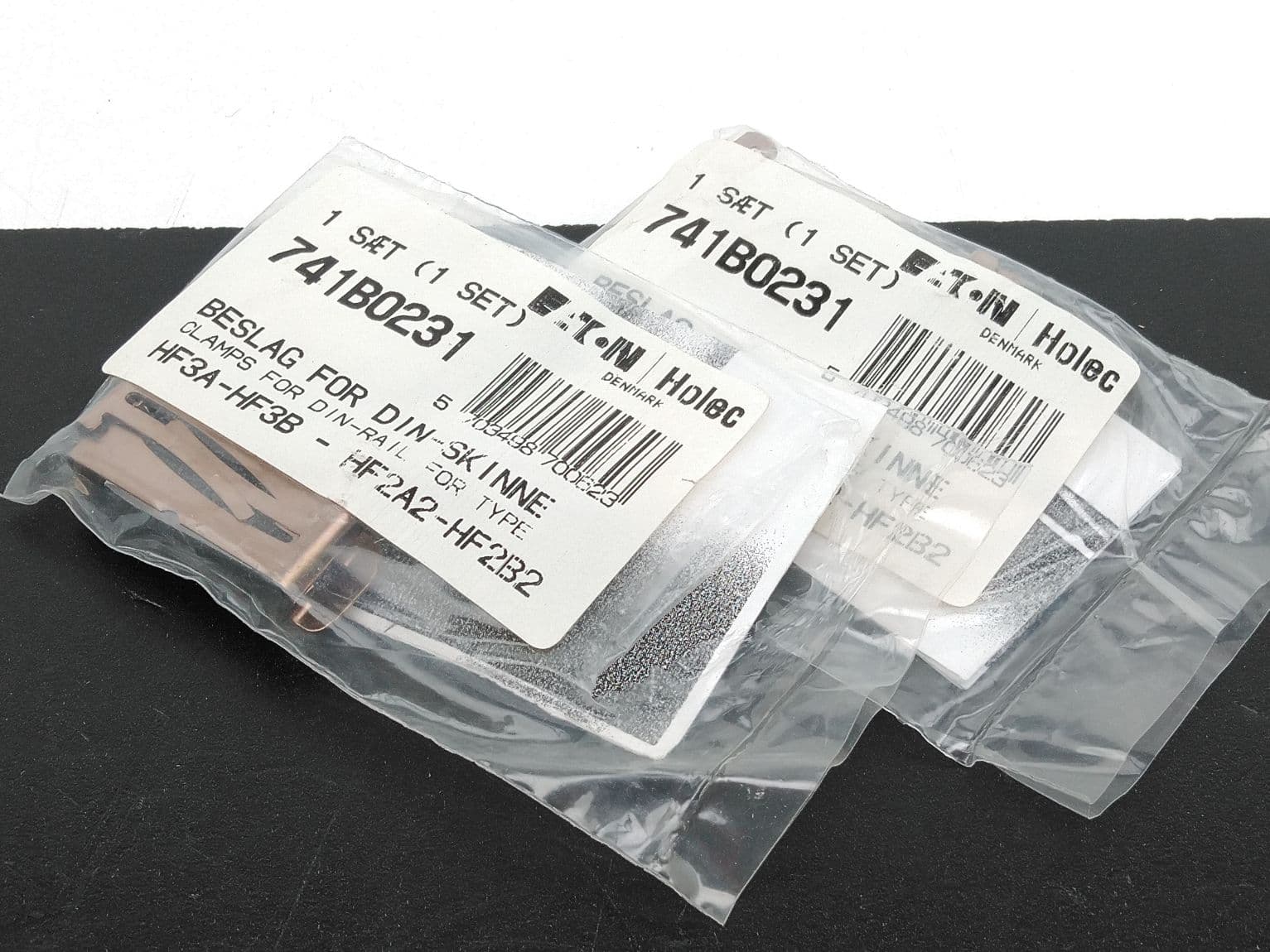 Eaton 741B0231 DIN Rail Mounting Clips For Type HF3A, HF3B, HF2A2, HF2B2
