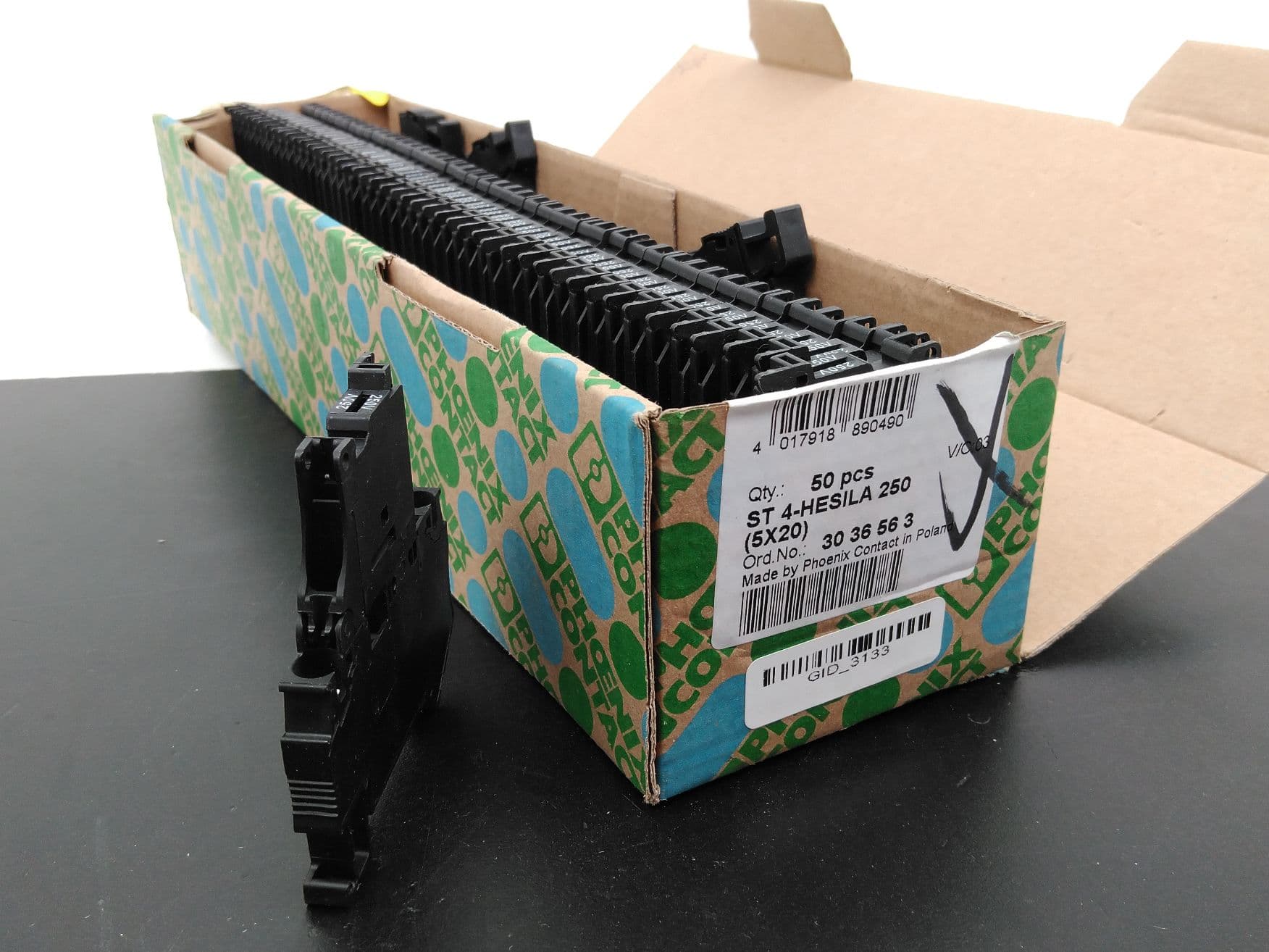 Phoenix Contact ST 4-HESILA 250(5X20) 3036563 Fuse Modular Terminal Block 50Pcs