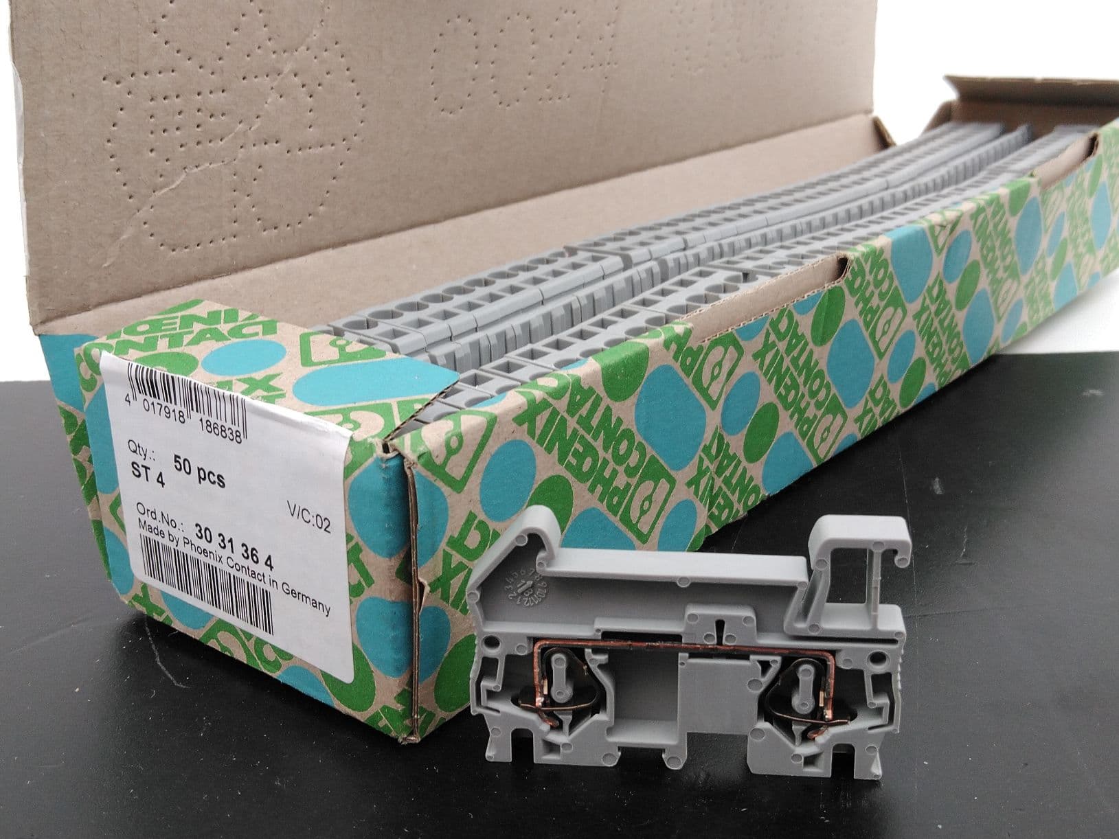 Phoenix Contact ST 4 3031364 Feed-Through Terminal Block 50Pcs