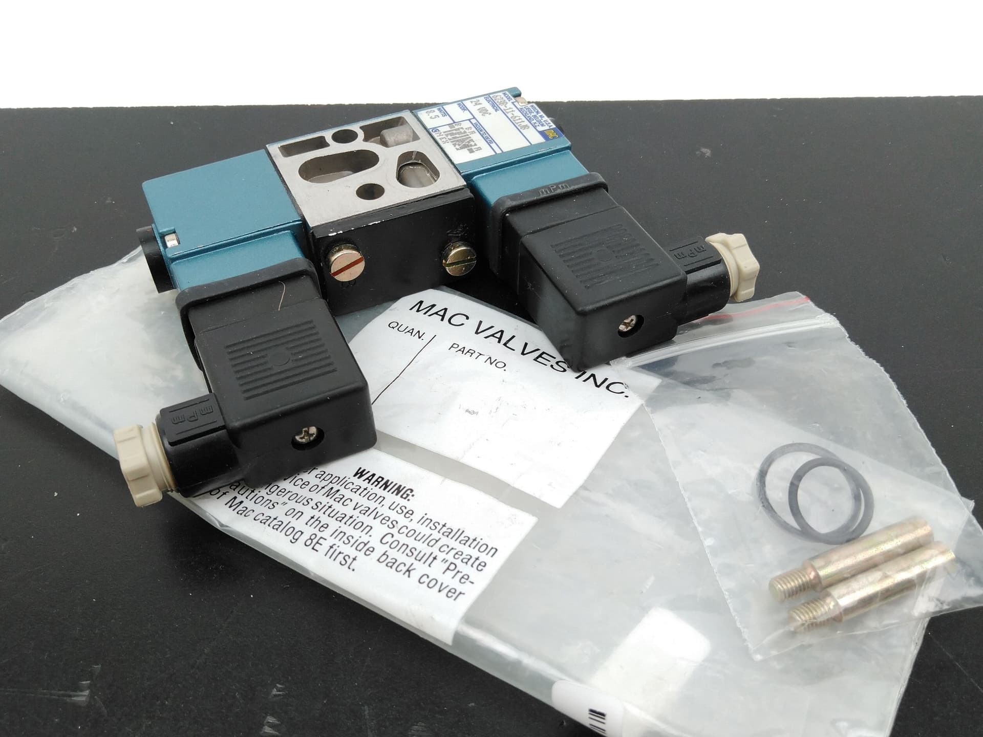 MAC (2x) 623B-11-611JB Solenoid Valve Assembly 24VAC, Vacuum to 150PSI