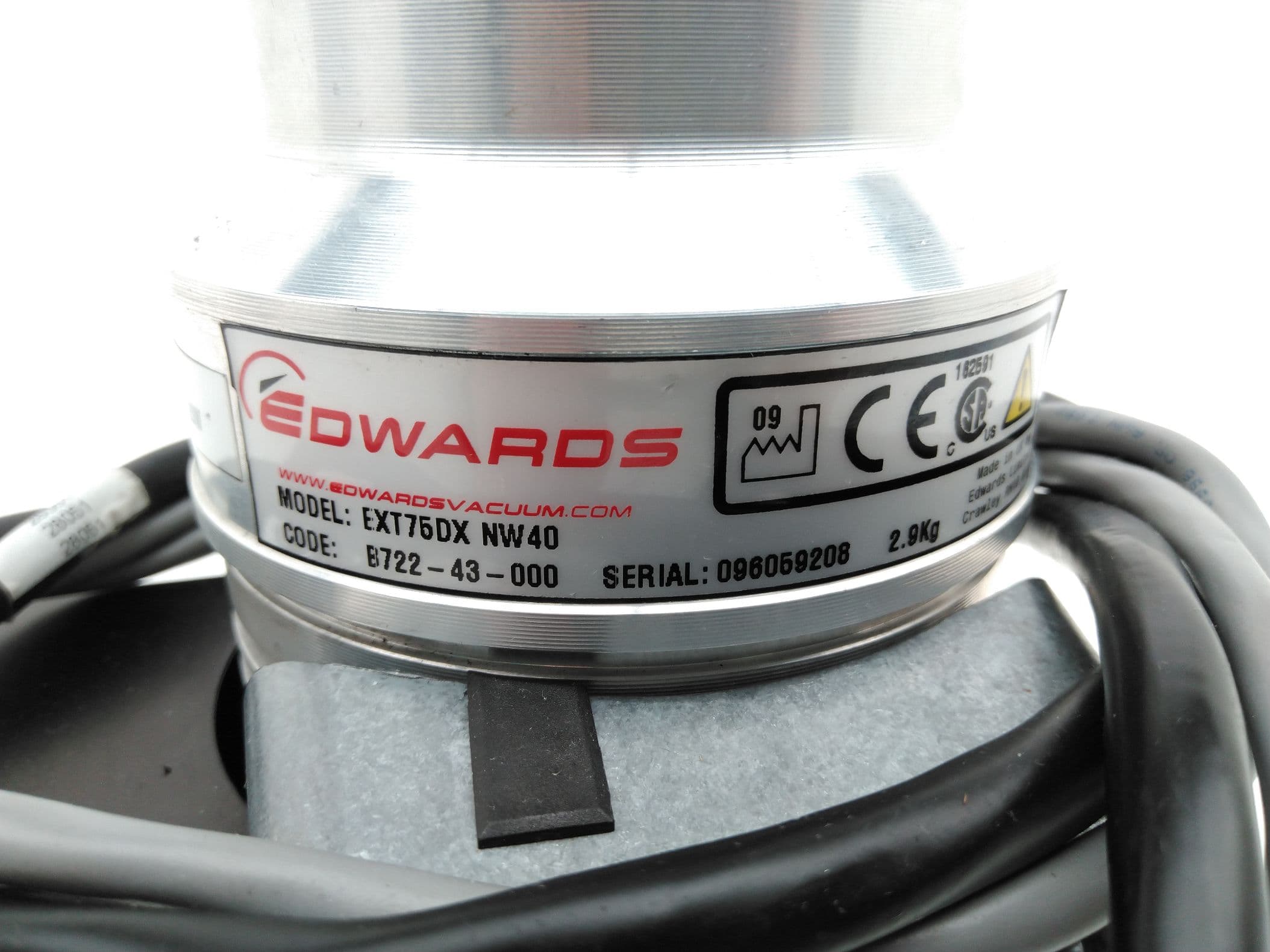 Edwards EXT75DX NW40, B72243000 Compound Turbo Pump, Air Cooled