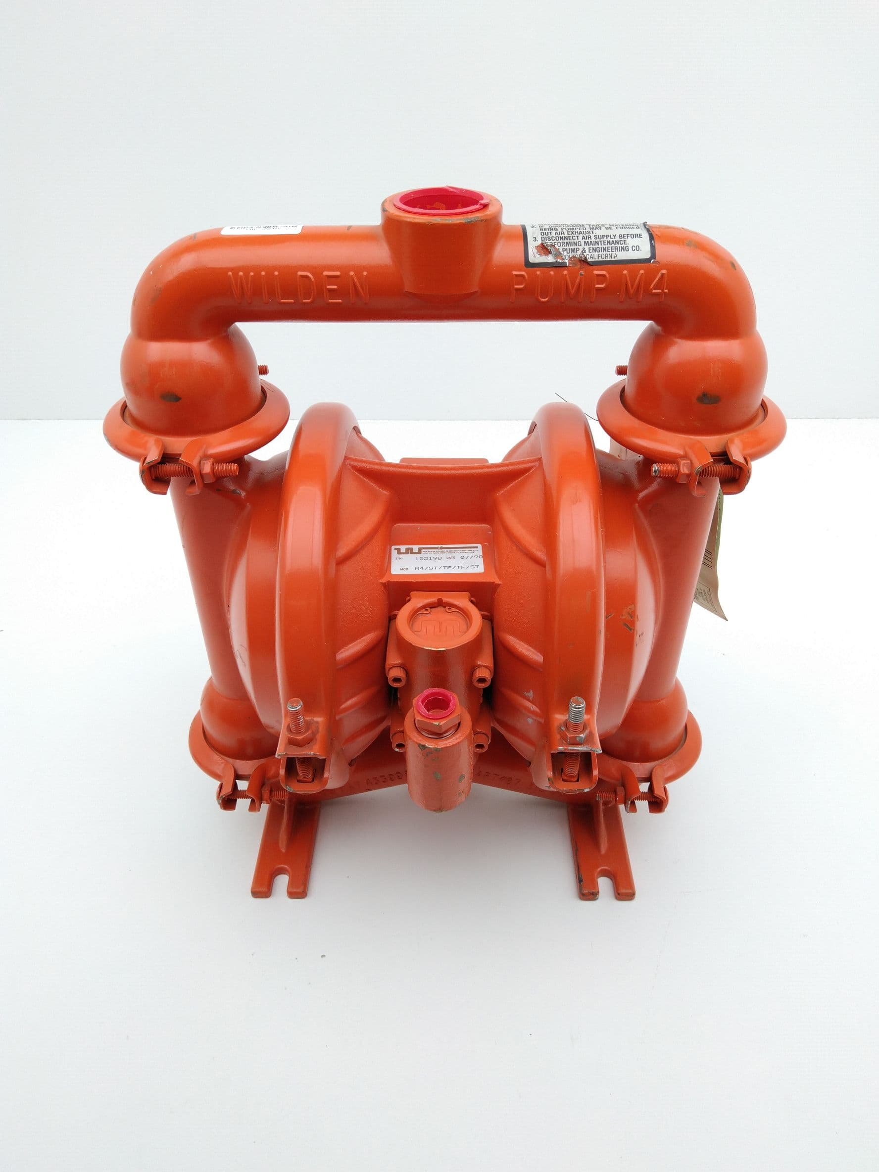 Wilden Pump M4/ST/TF/TF/ST Pneumatic Diaphragm Pump, 316SS, Teflon, 1-1/2"