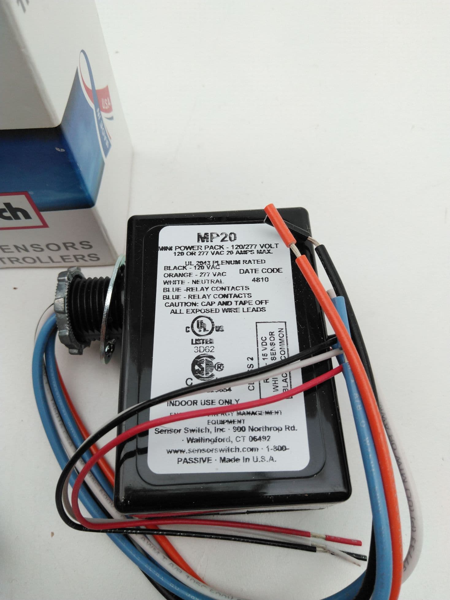 Sensor Switch MP20 Mini Power Pack, 20A, 120/277VAC