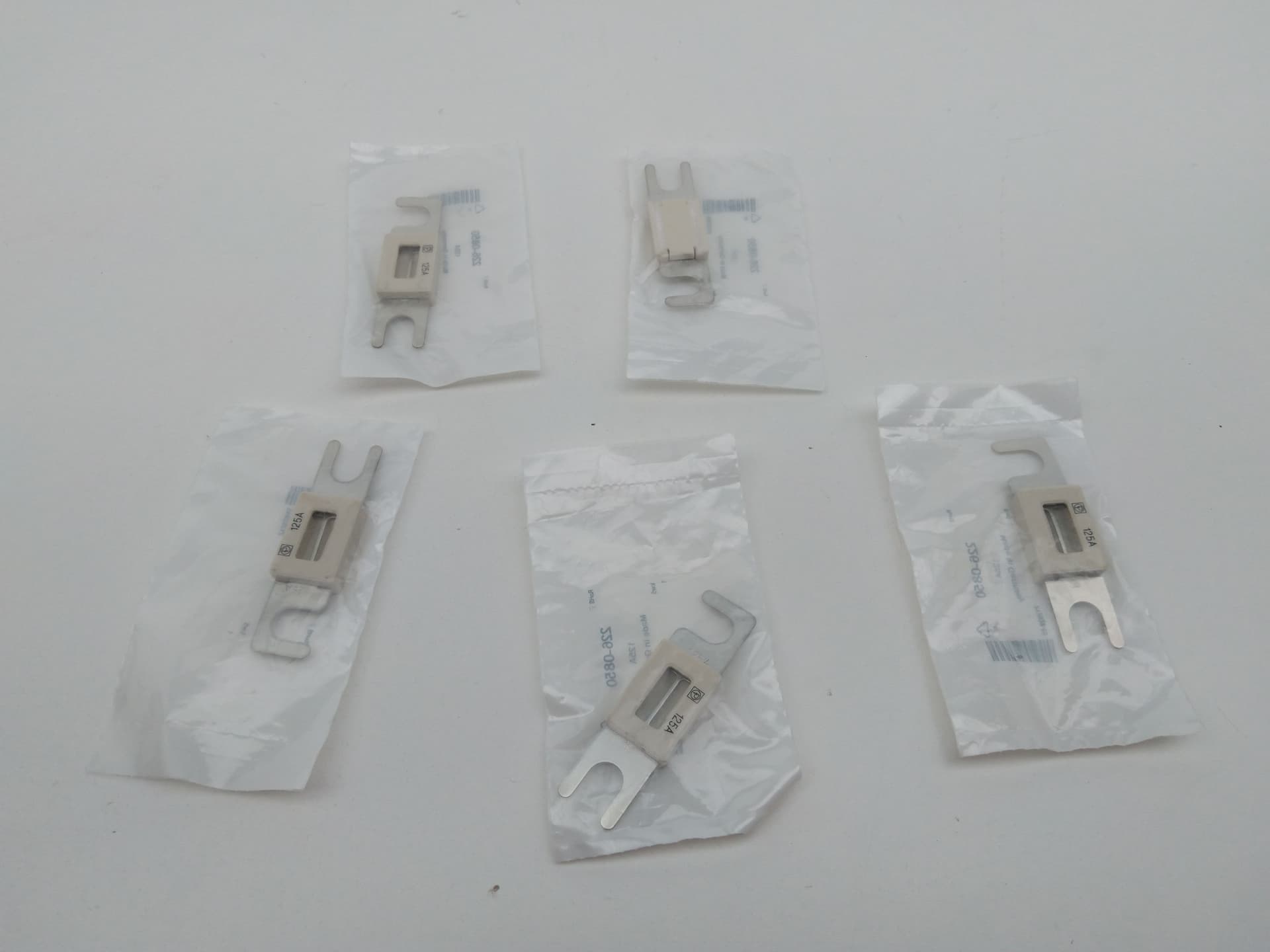 Littelfuse 226-0850 Car Fuse Strips 125A, 80VDC - Lot of 5