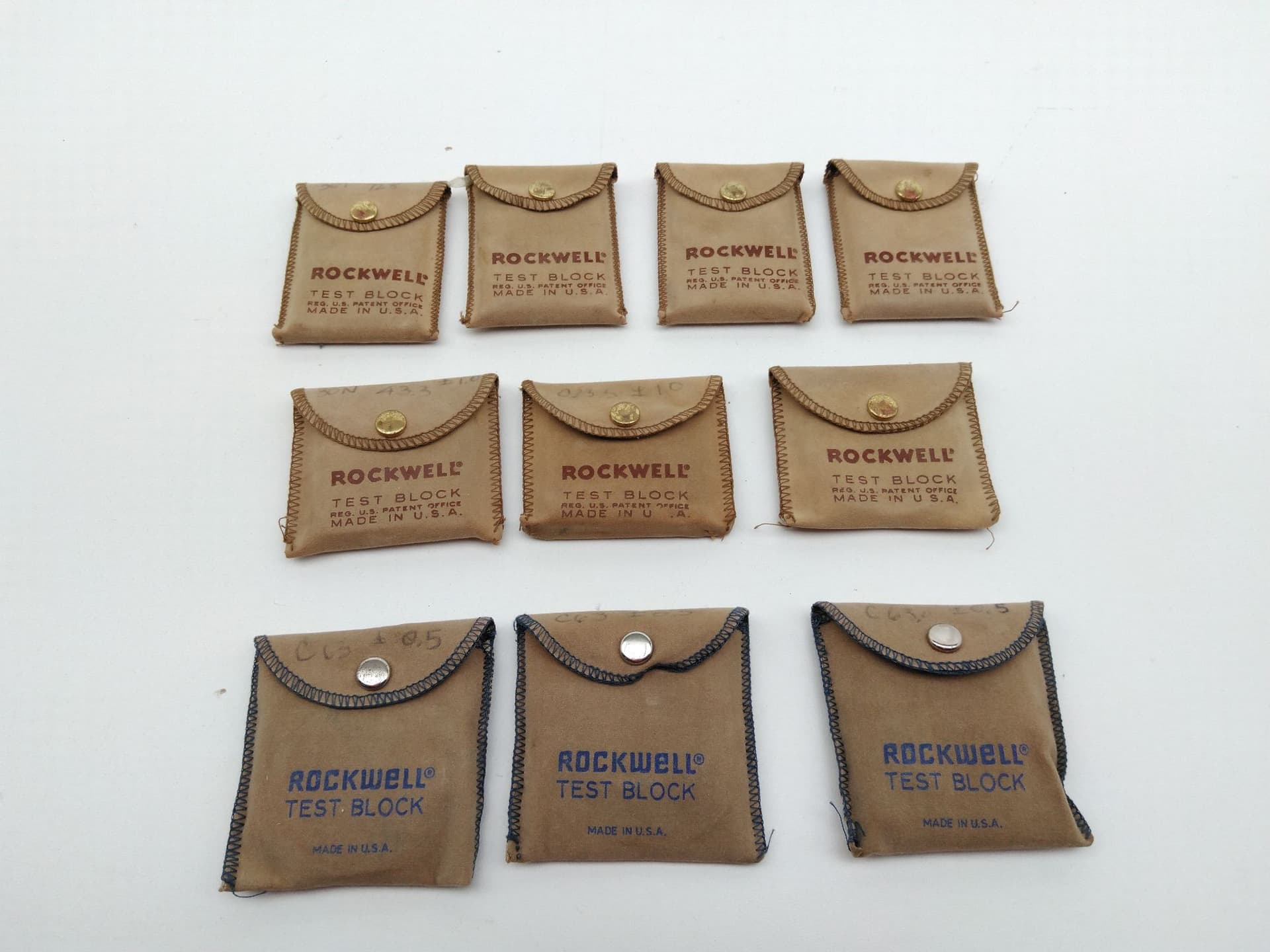 Rockwell Hardness Vintage Test Blocks