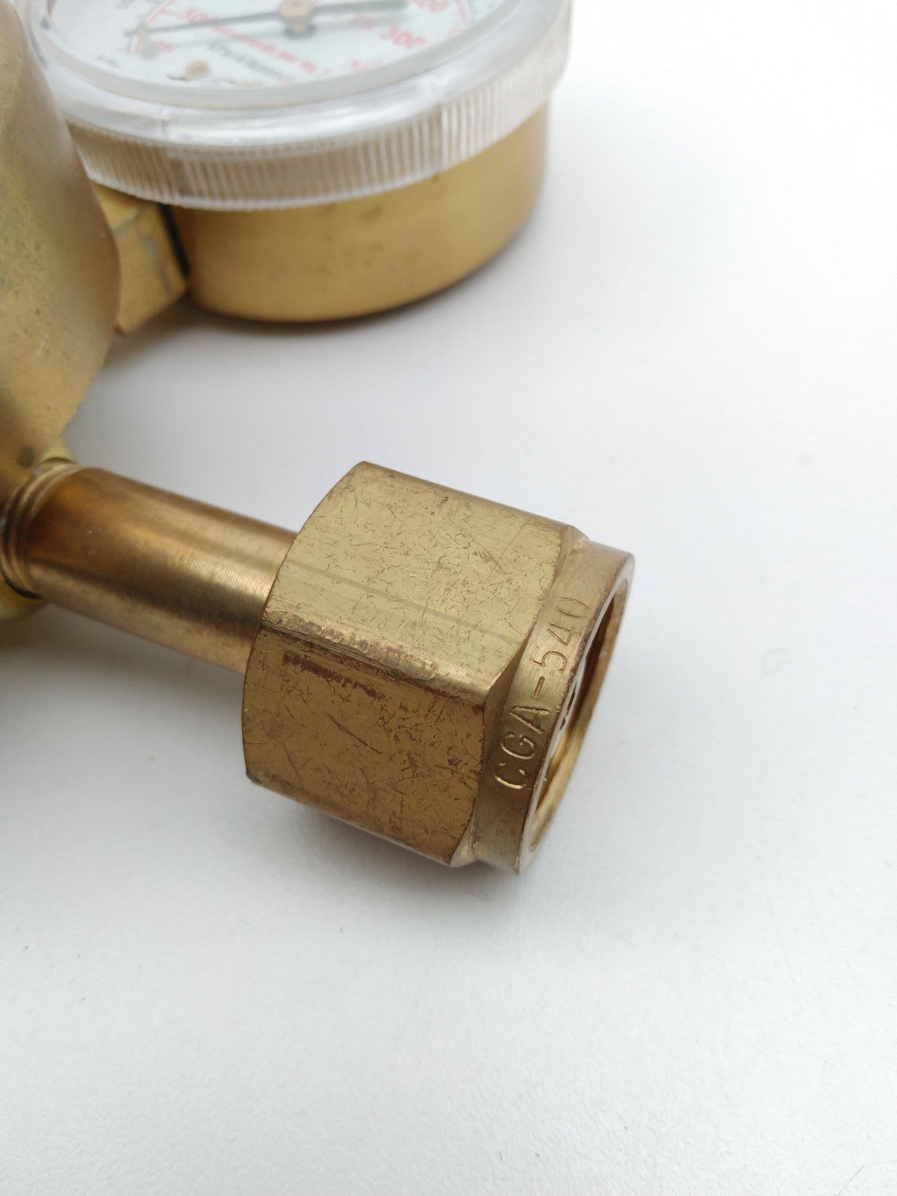 Harris 425-125-540 Single Stage Brass Gas Regulator 0-125psi, CGA 540, 1/4"NPT