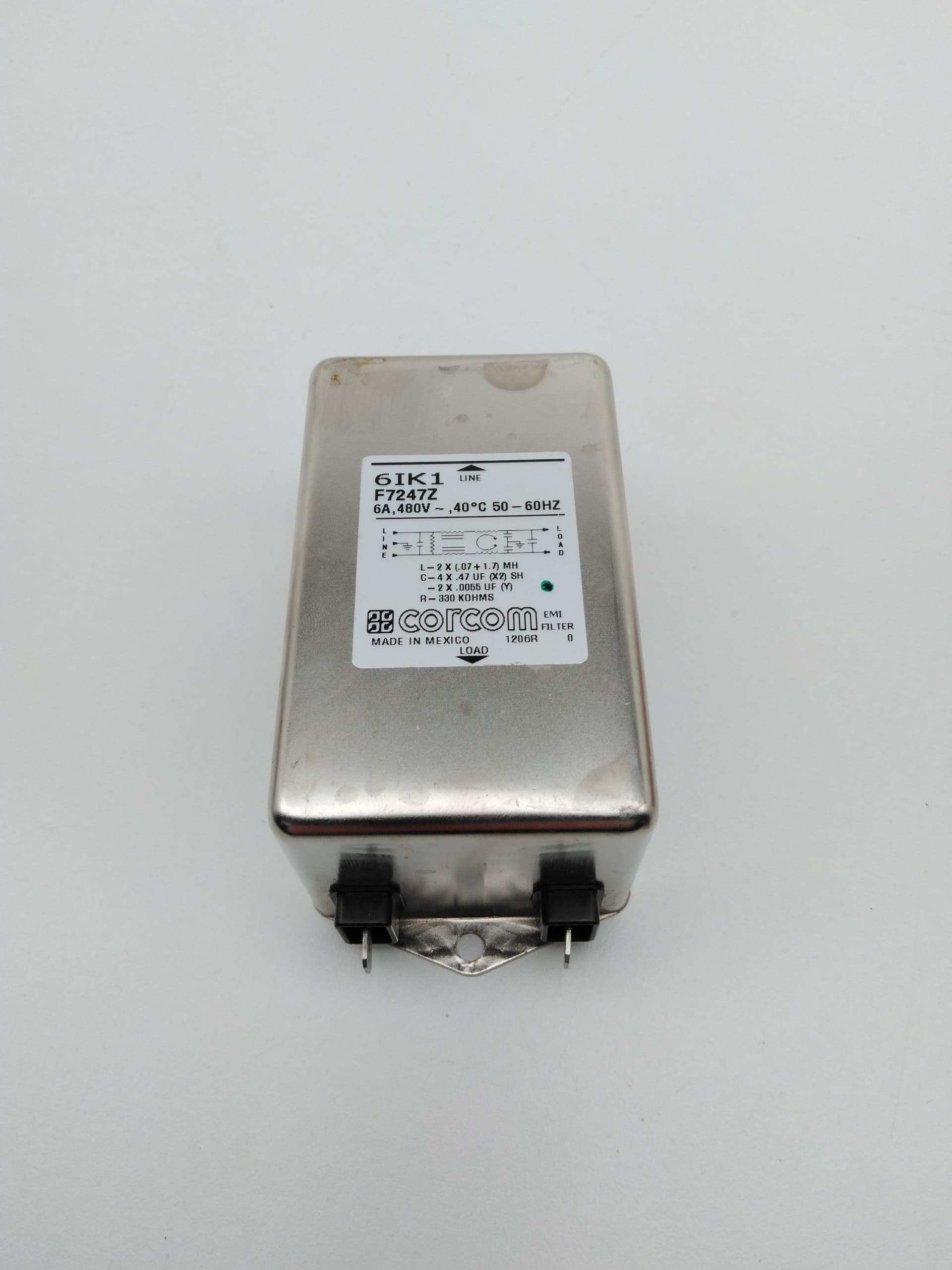 Corcom 6IK1 F7247Z EMI Filter 6A, 480V