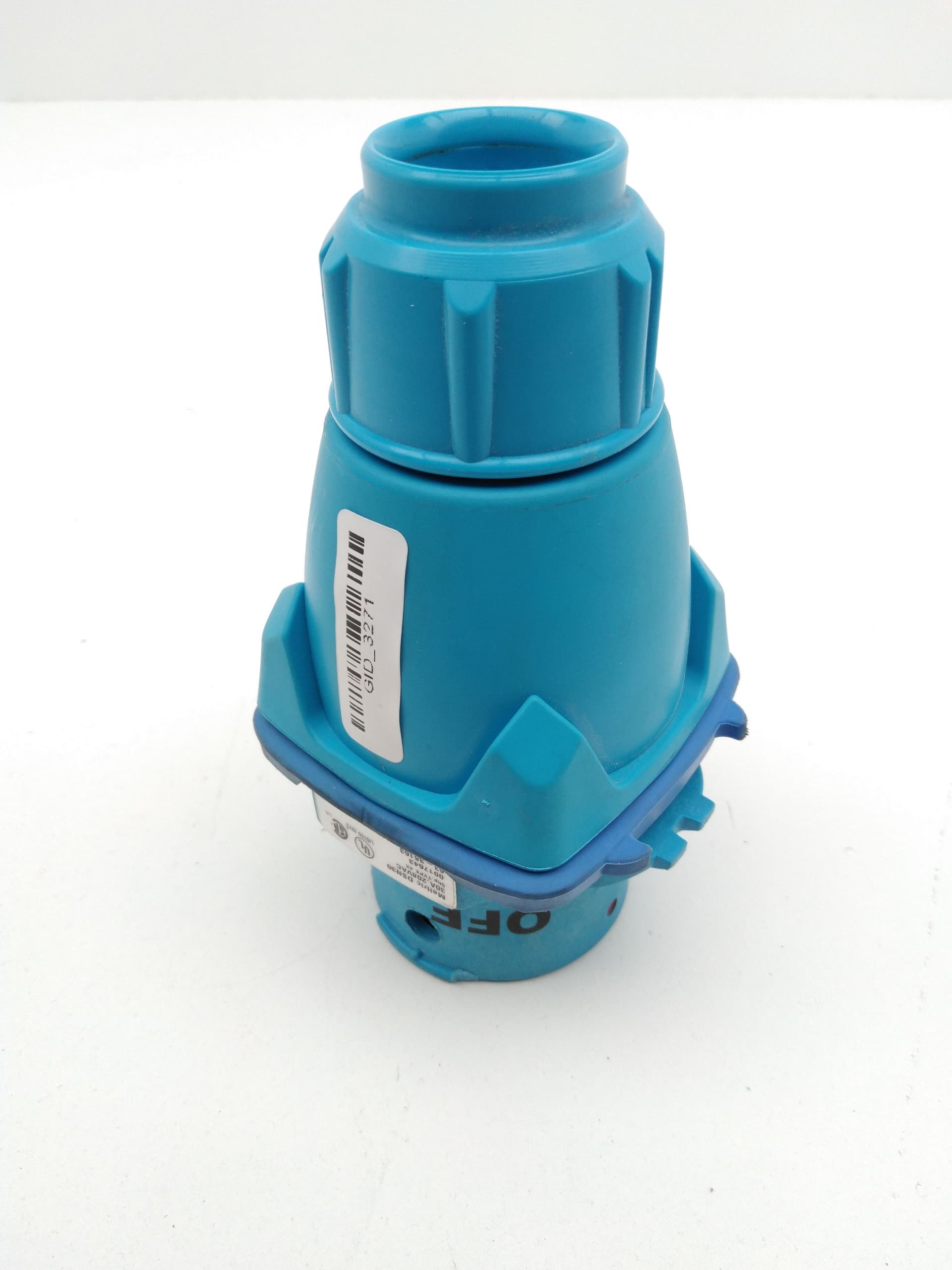 Meltric Electric 63-38163 DSN30 Male Inlet Plug 30A, 208Vac, 5Hp, 3P+G, Type 4X