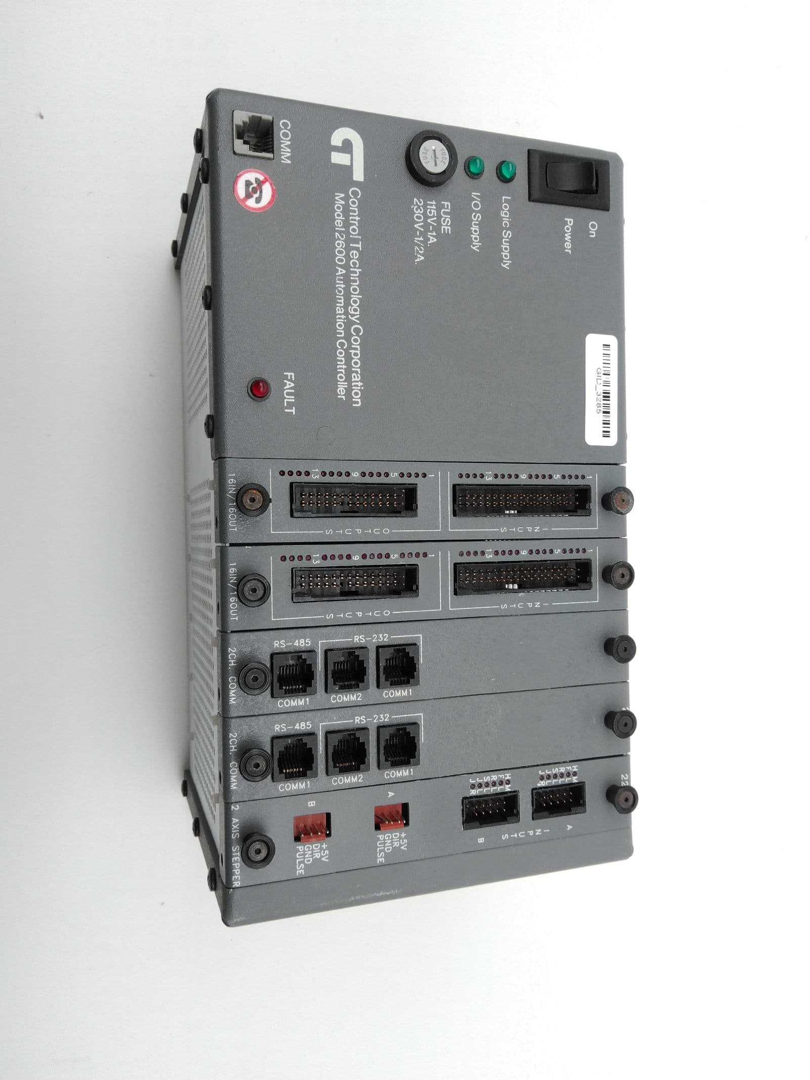 Control Technology 2600XM Automation Controller Rev C, 2203, 2217, 2206 Modules