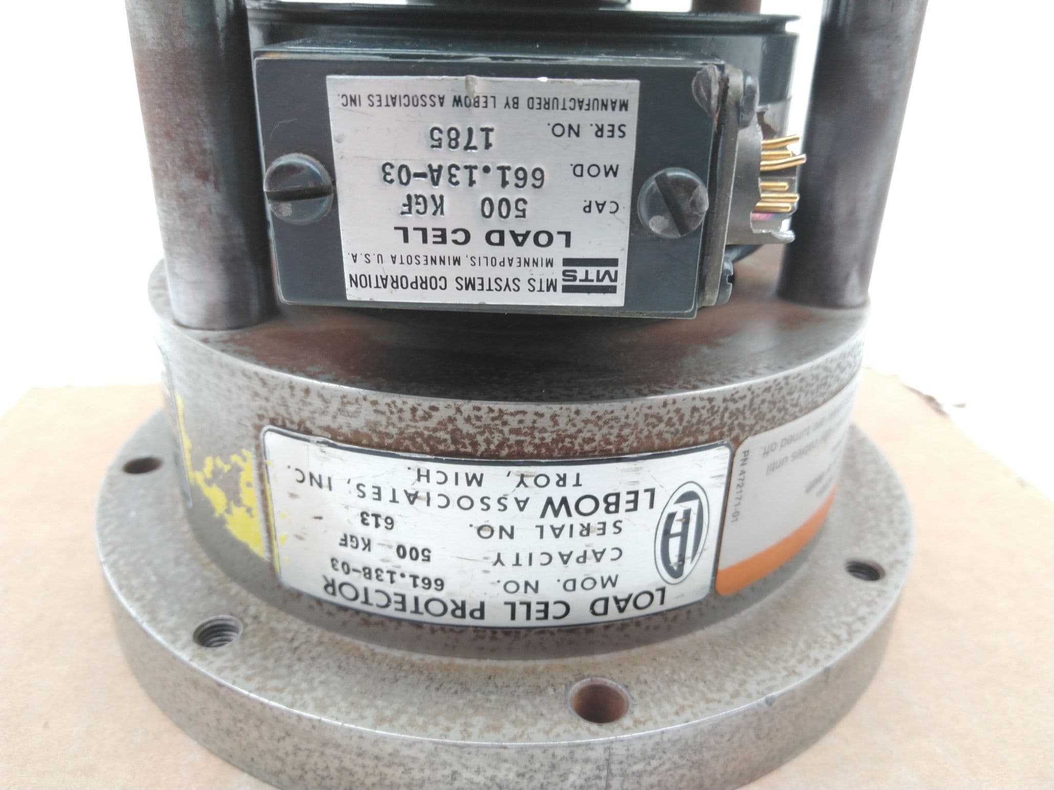 Lebow MTS 661.13B-03 Load Cell Protector and 500KGF Load Cell
