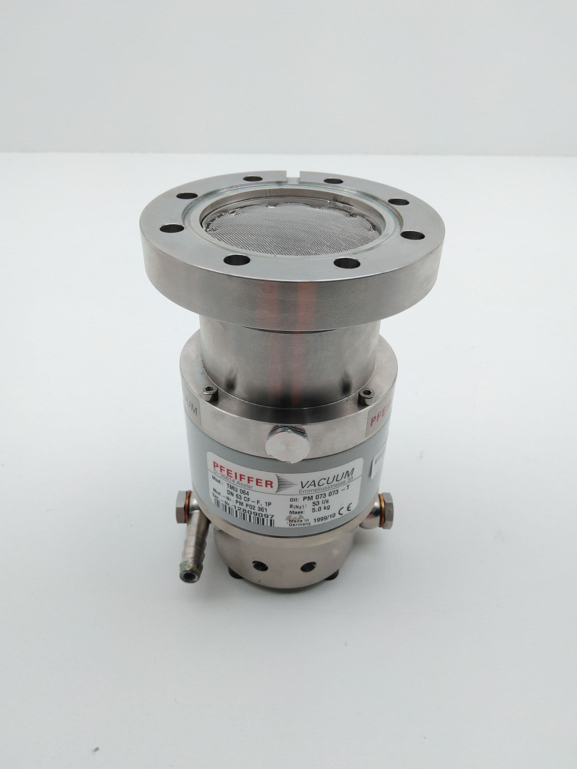 Pfeiffer Vacuum TMU 064, PM P02 361 Turbo Pump 53 l/s, Water cooled