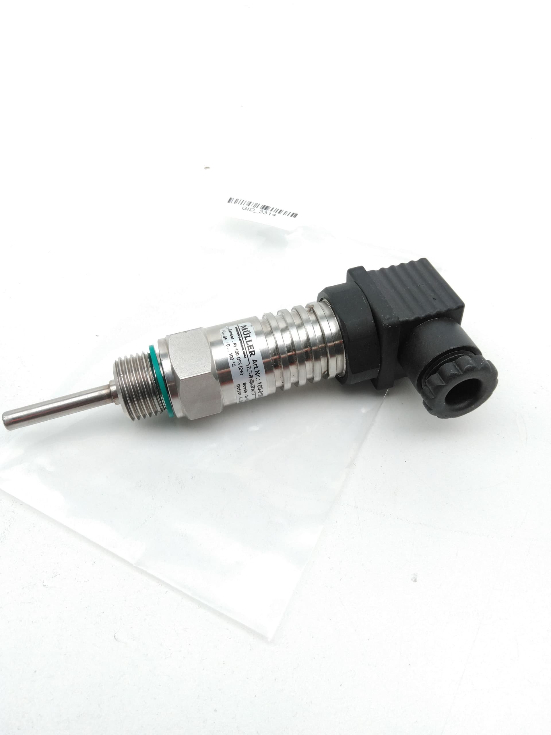 Muller Mk series 100-01954 Temperature Sensor, PT 100 0-100 Deg C