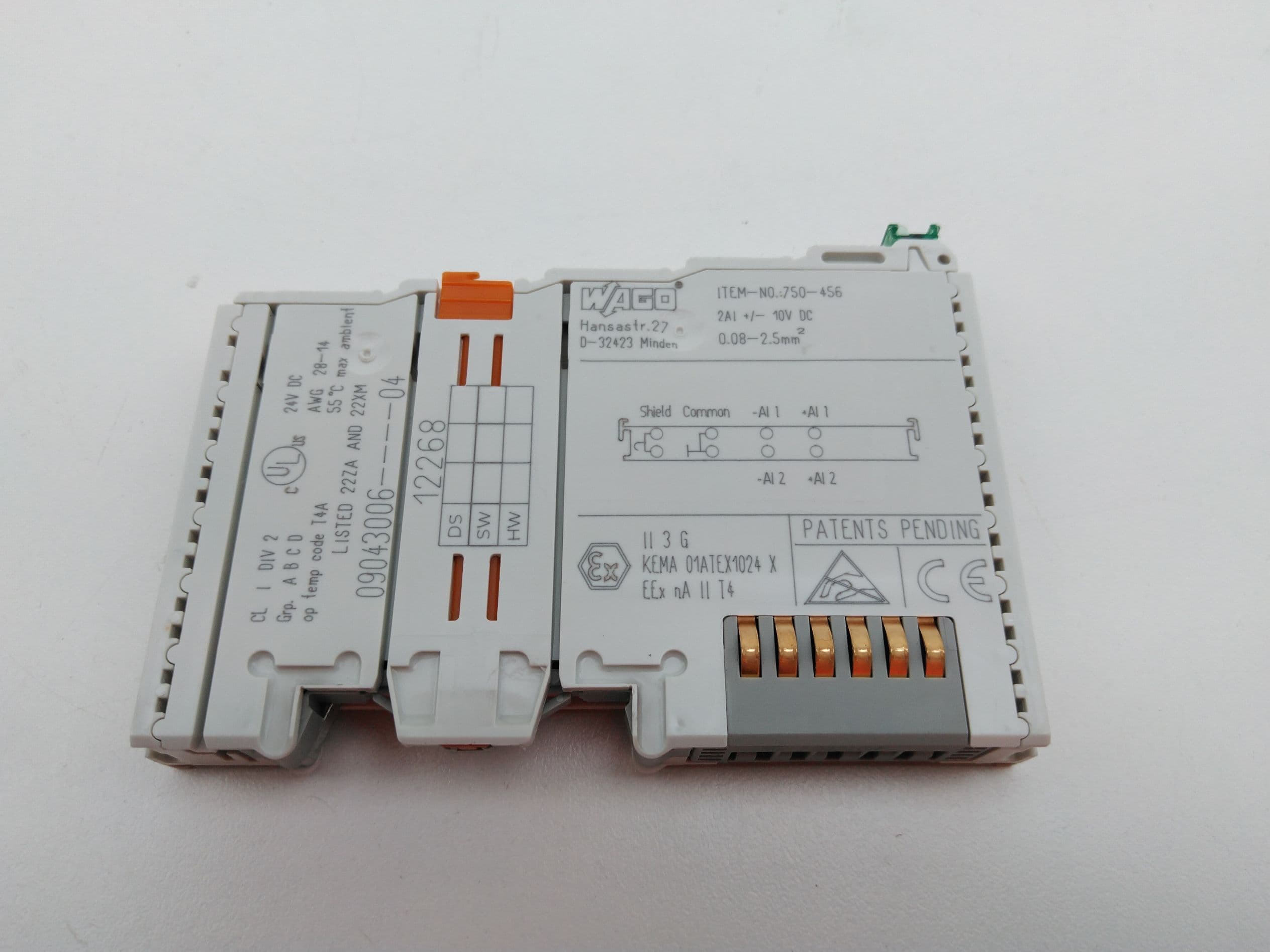 Wago 750-456 2-Channel Analog Input Module