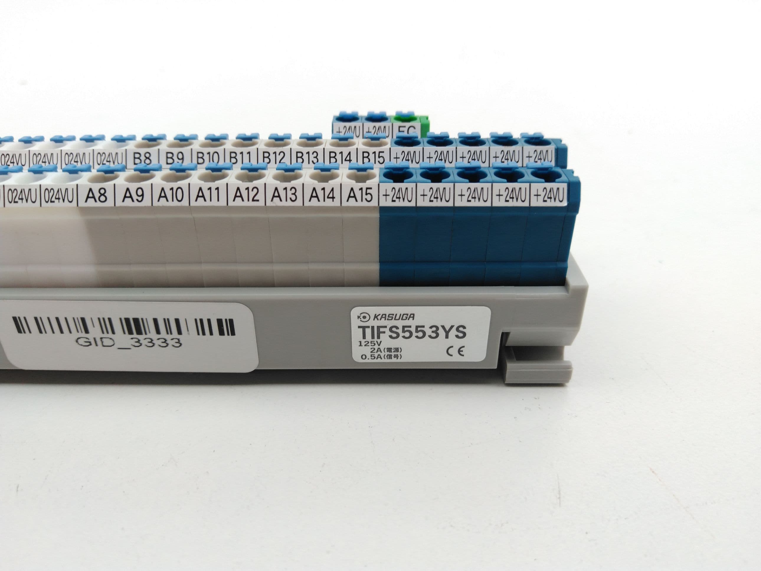 Kasuga TIFS553YS I/O Terminal Block, 125V, 0.5-2A