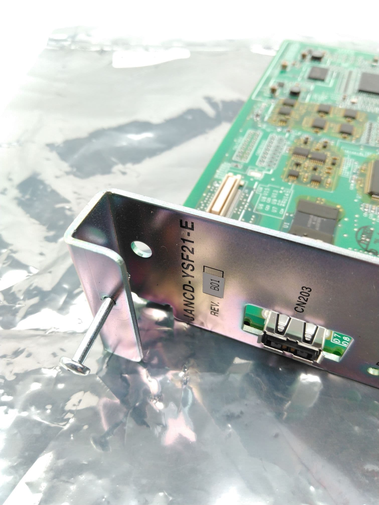 Yaskawa Motoman JANCD-YSF21-E (REV.B01) PC Machine Safety CPU Board, DX200