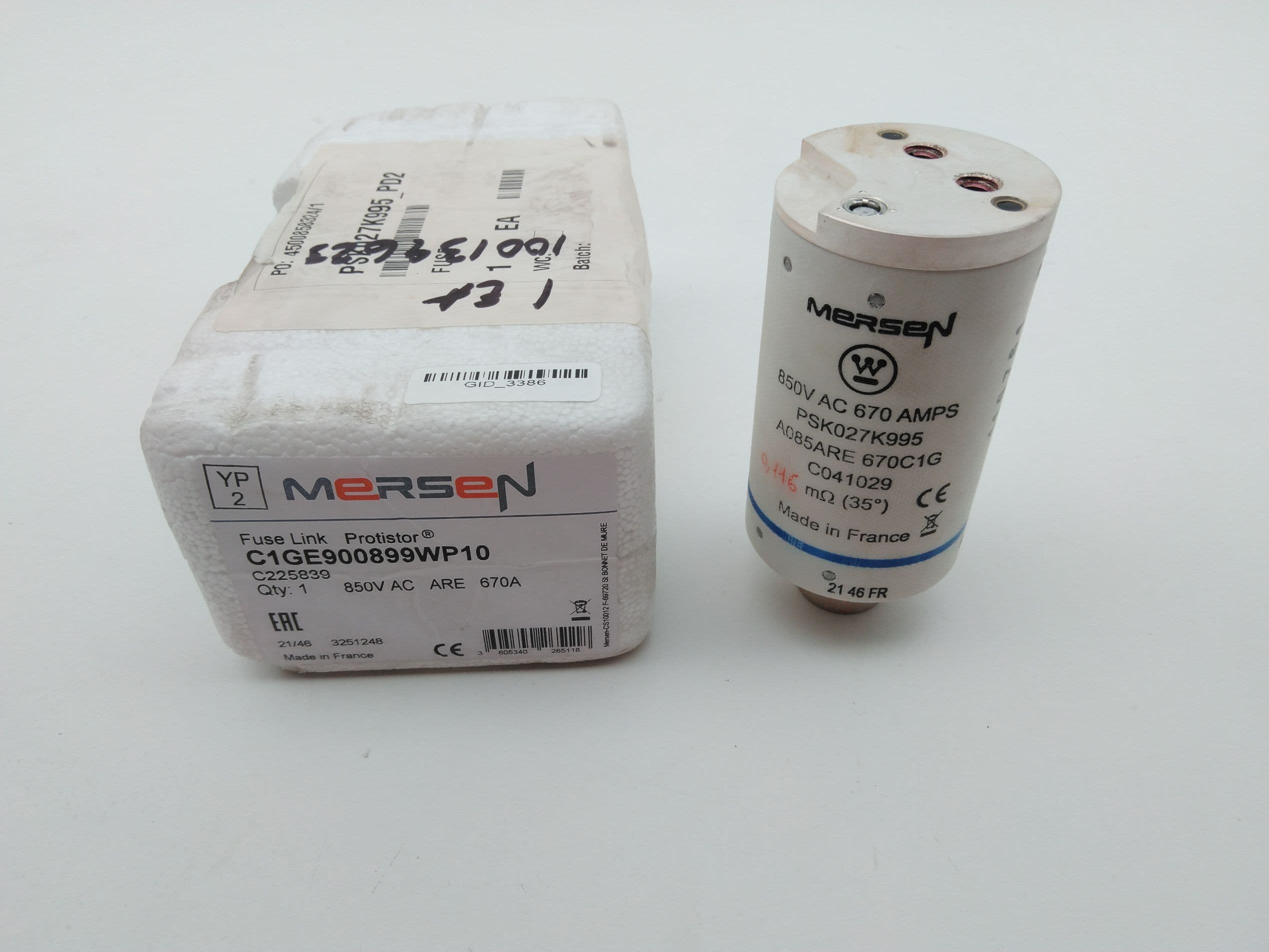 Mersen C1GE900899WP10 PSK027K995 A085ARE 670C1GC041029 Protistor Fuse 850V 670A