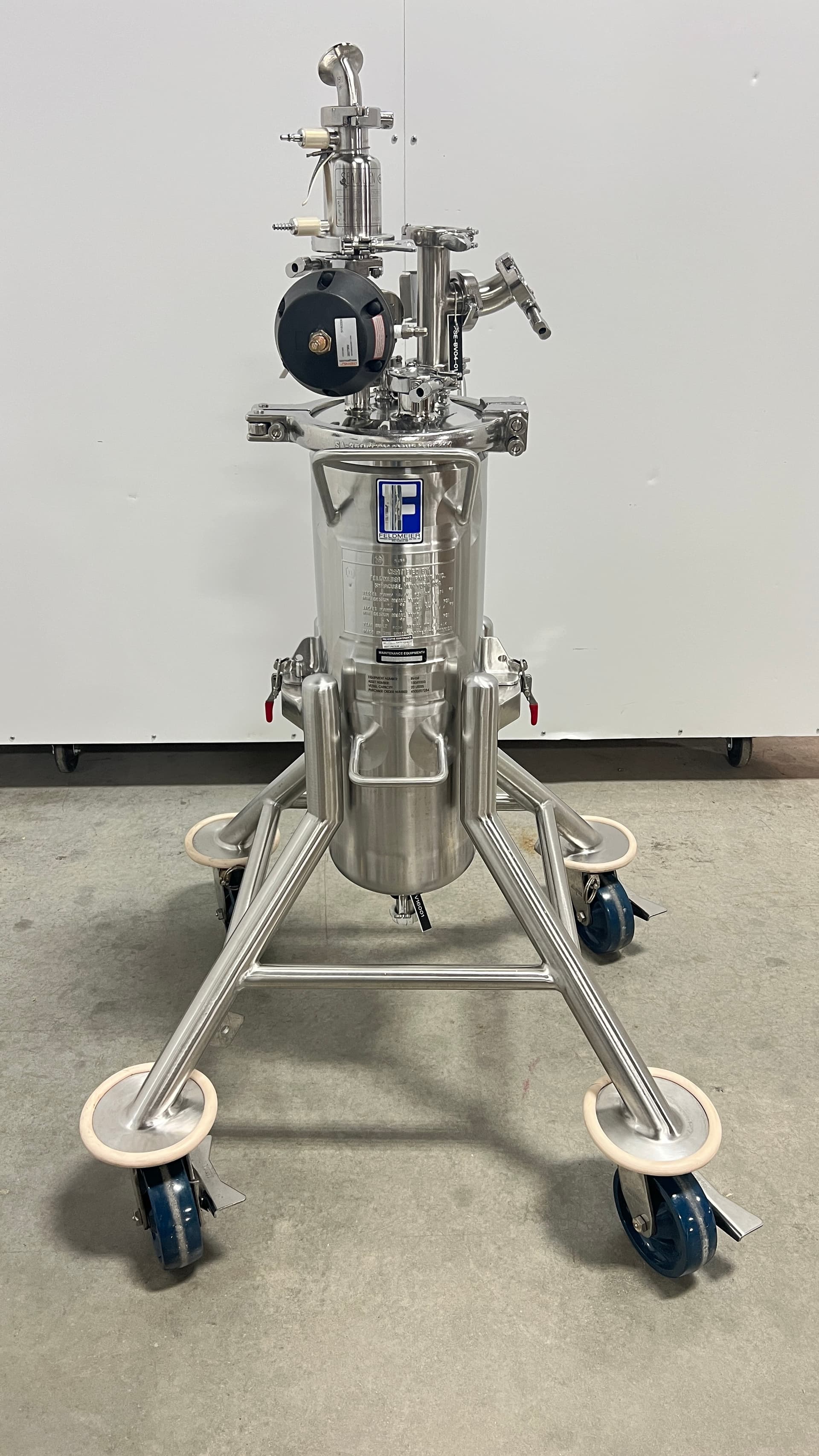 Feldmeier 20L, Reactor - Pressure Vessel 316SS, 50 PSI, RA20 EP