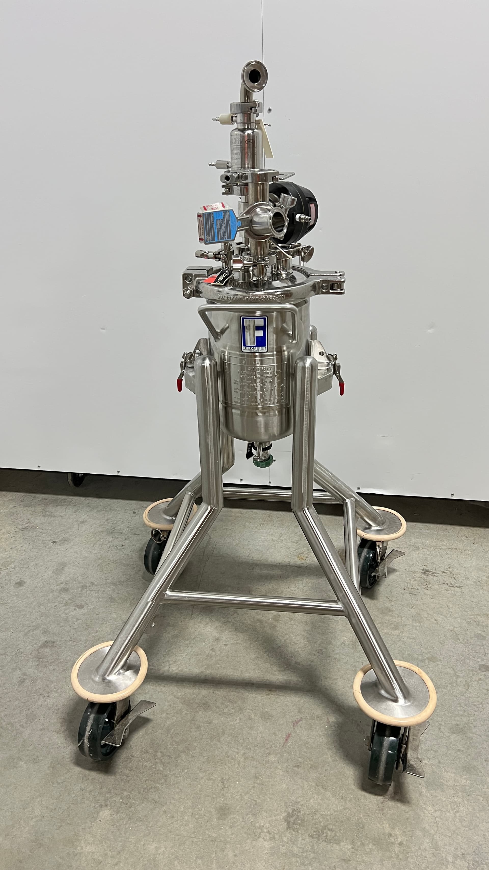 Feldmeier 10L, Reactor - Pressure Vessel 50 PSI, 316 SS RA 20, Electropolish
