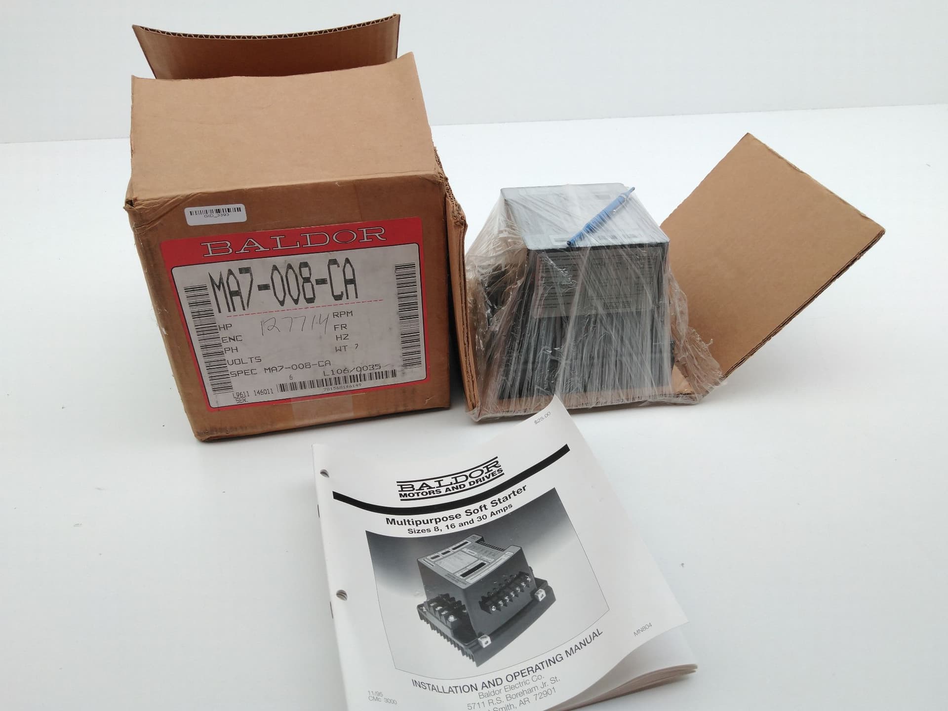 ABB Baldor MA7-008-CA Multipurpose Soft Starter, 8A, 3Ph, 208/230/460V
