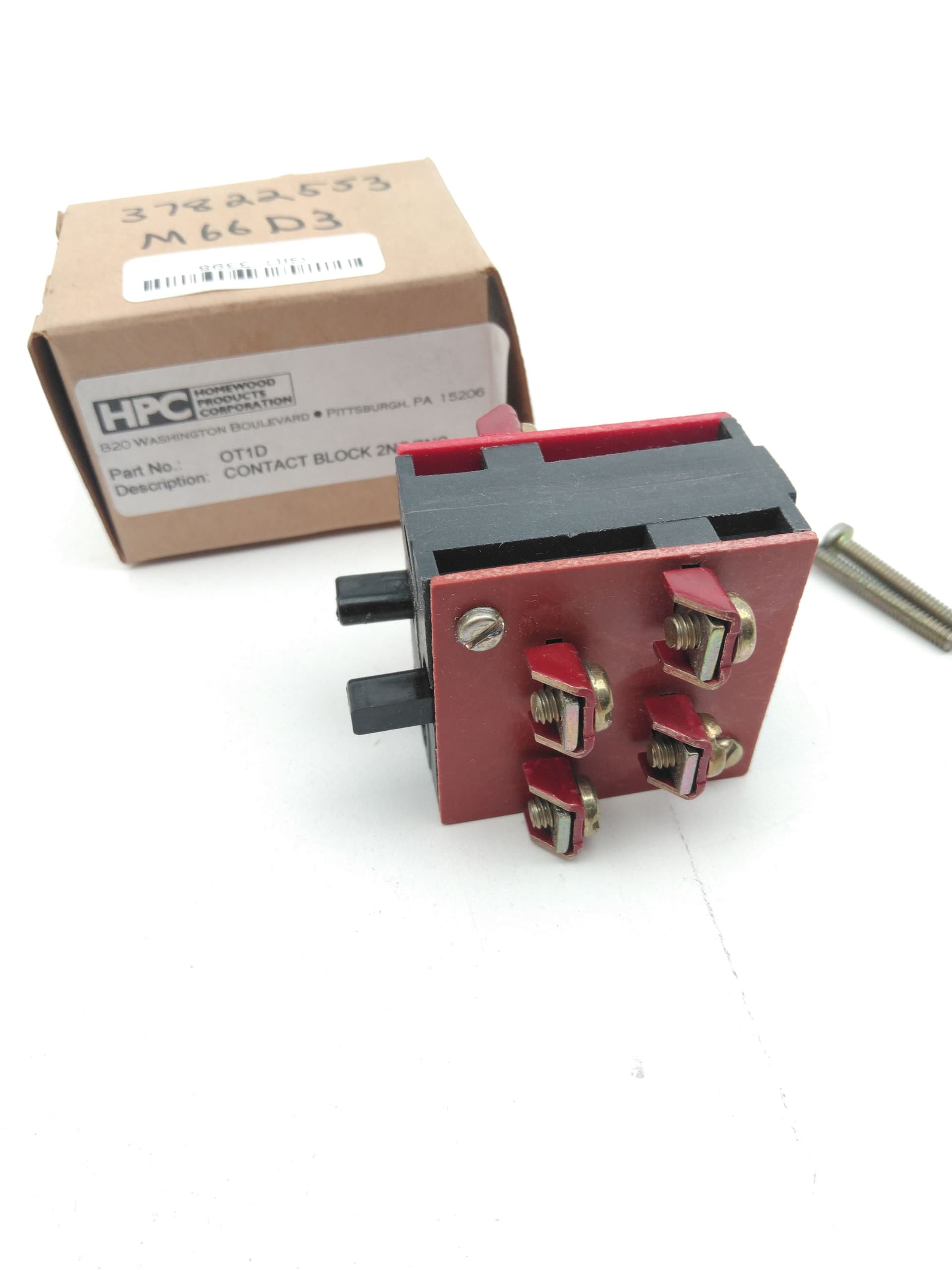 HPC Homewood Products Corp OT1D Contact Block, 2NO/2NC