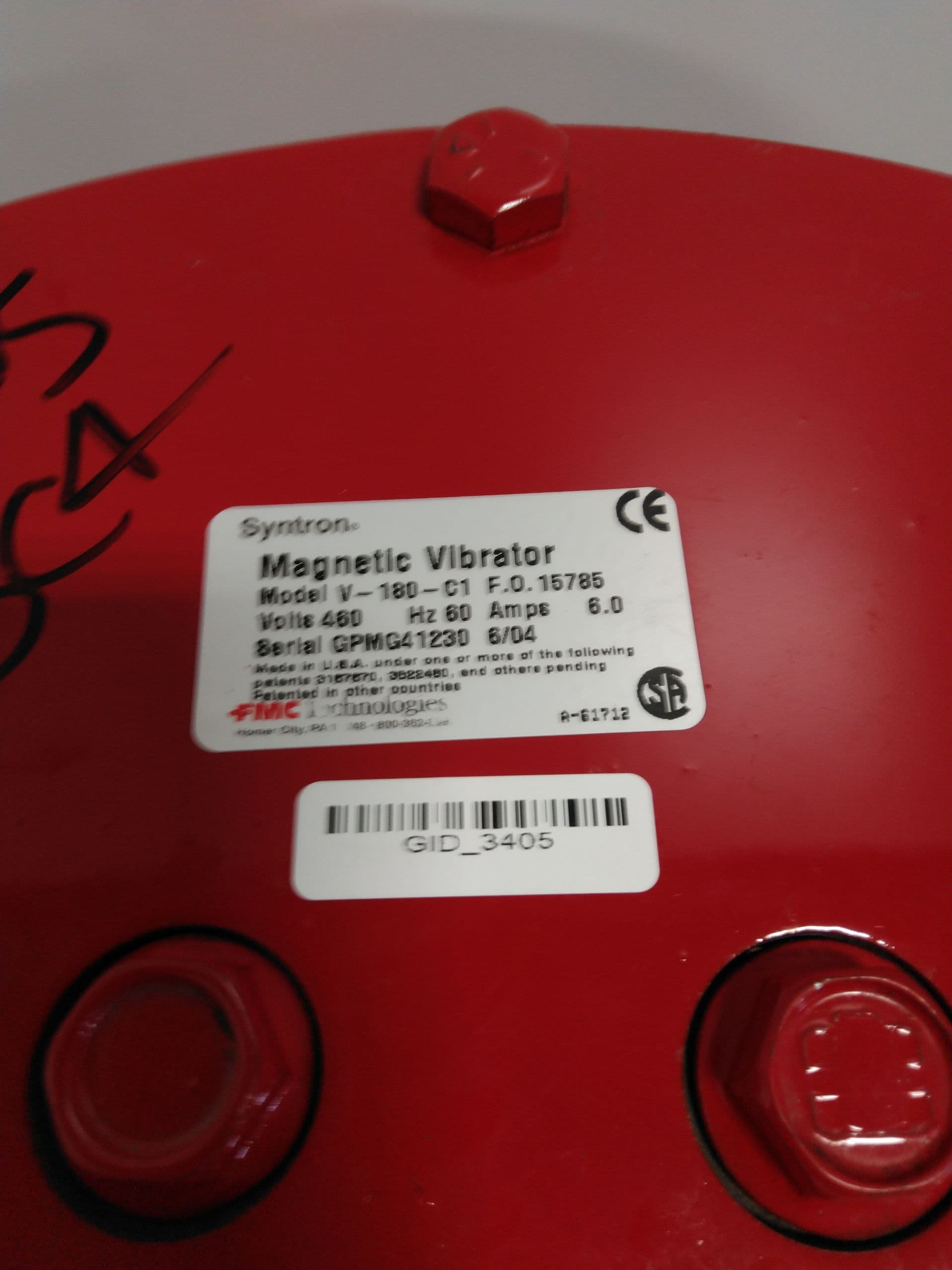 FMC Syntron V-180-C1 Linear electric Vibrator