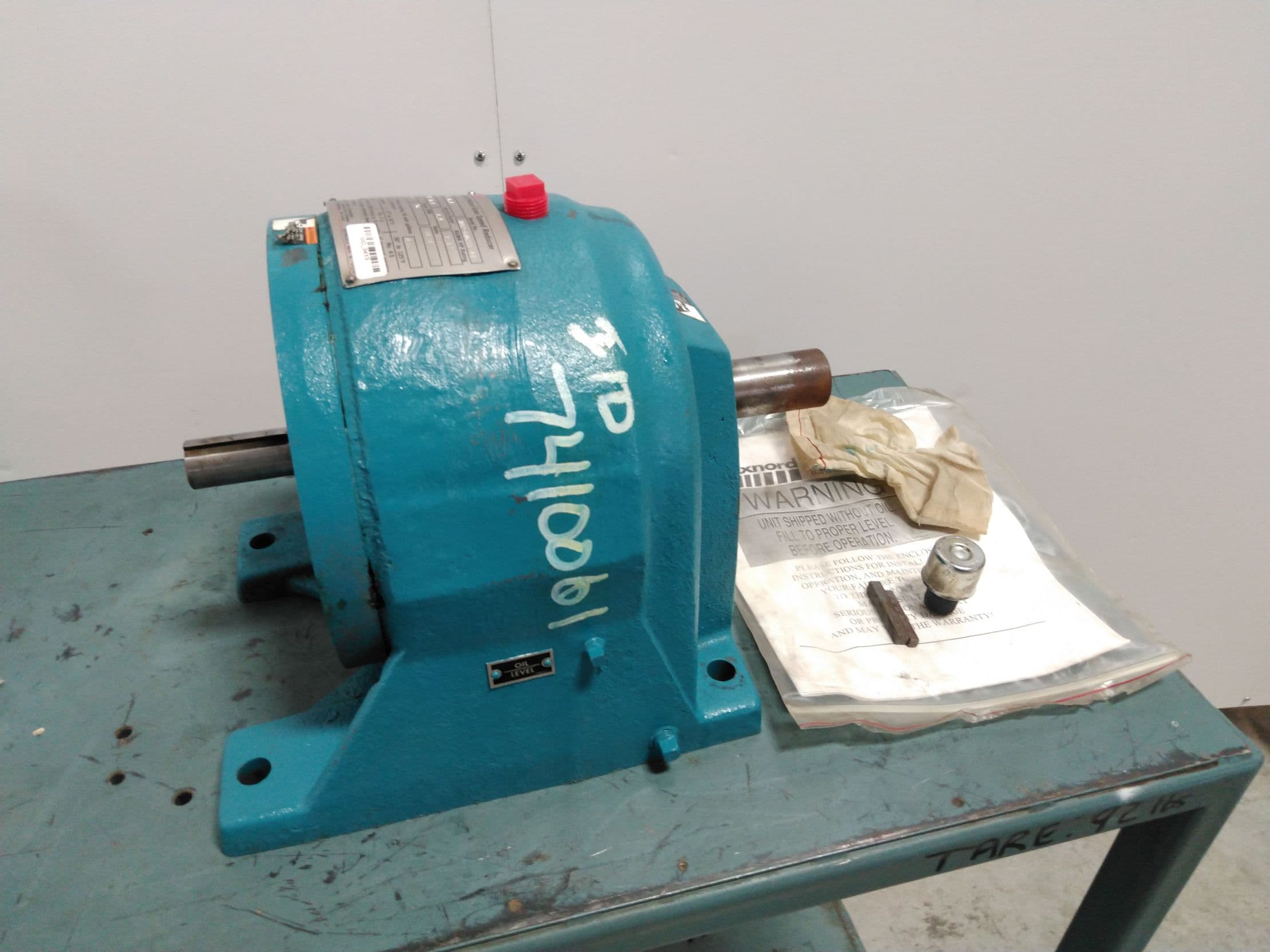 Rexnord link Belt ADI 75F 31.4 In-line helical gear speed reducer 31:4, 1750rpm