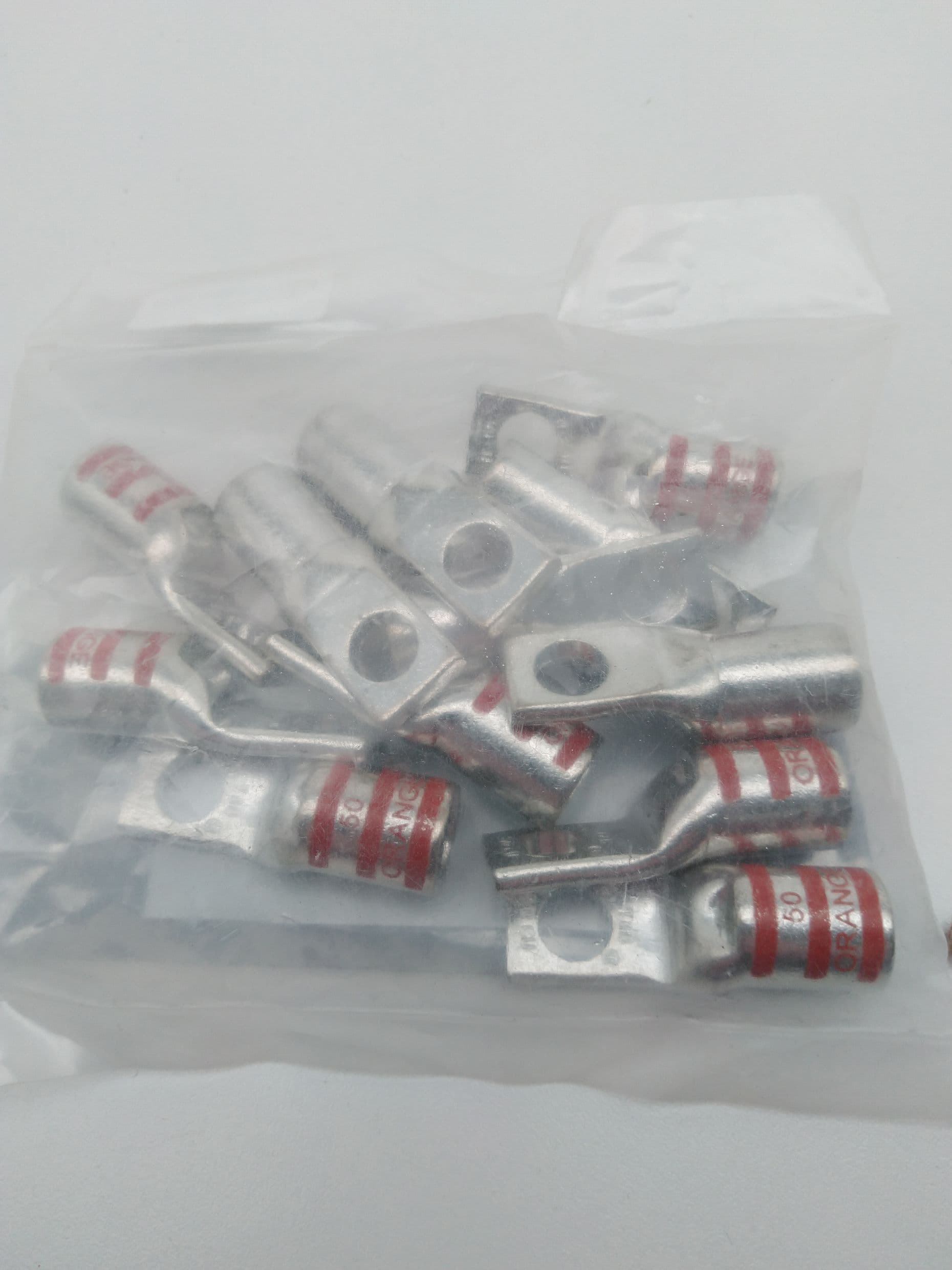 T&B 50 Orange Terminal Lug, Compression, 3/0AWG, 3/8" Bolt Lot of 12