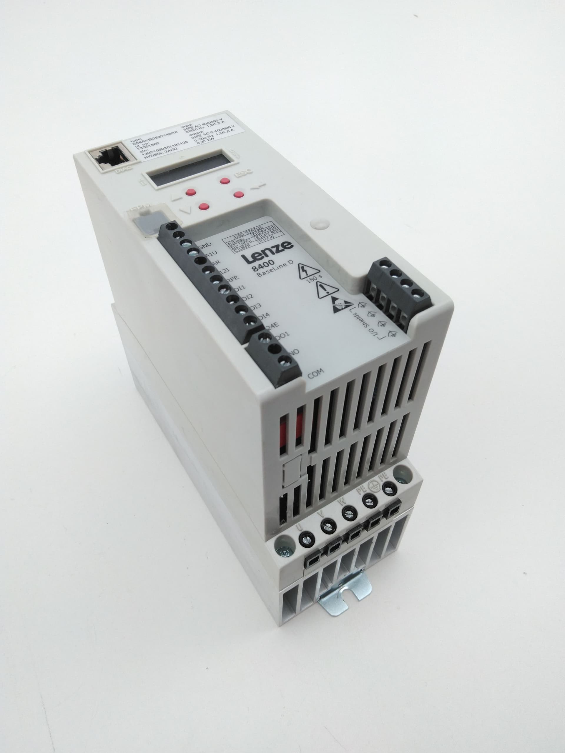 Lenze E84AVBDE3714SX0 Frequency Inverter 8400 BaseLine D