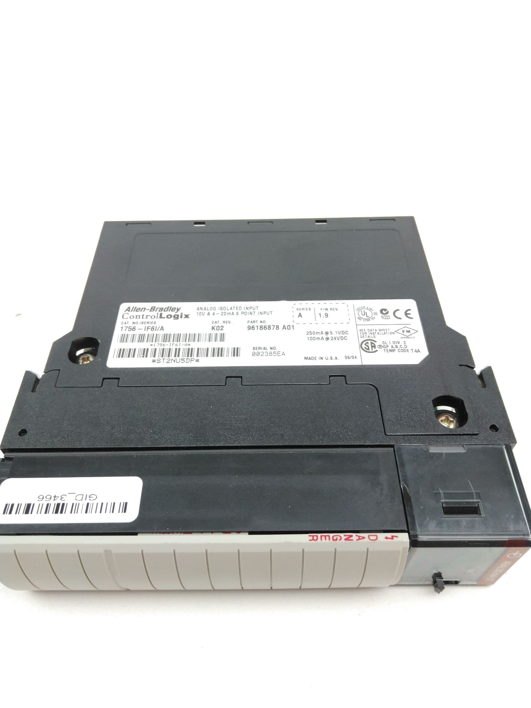 Allen-Bradley 1756-IF6I ControlLogix Isolated Analog Input Module, Series A