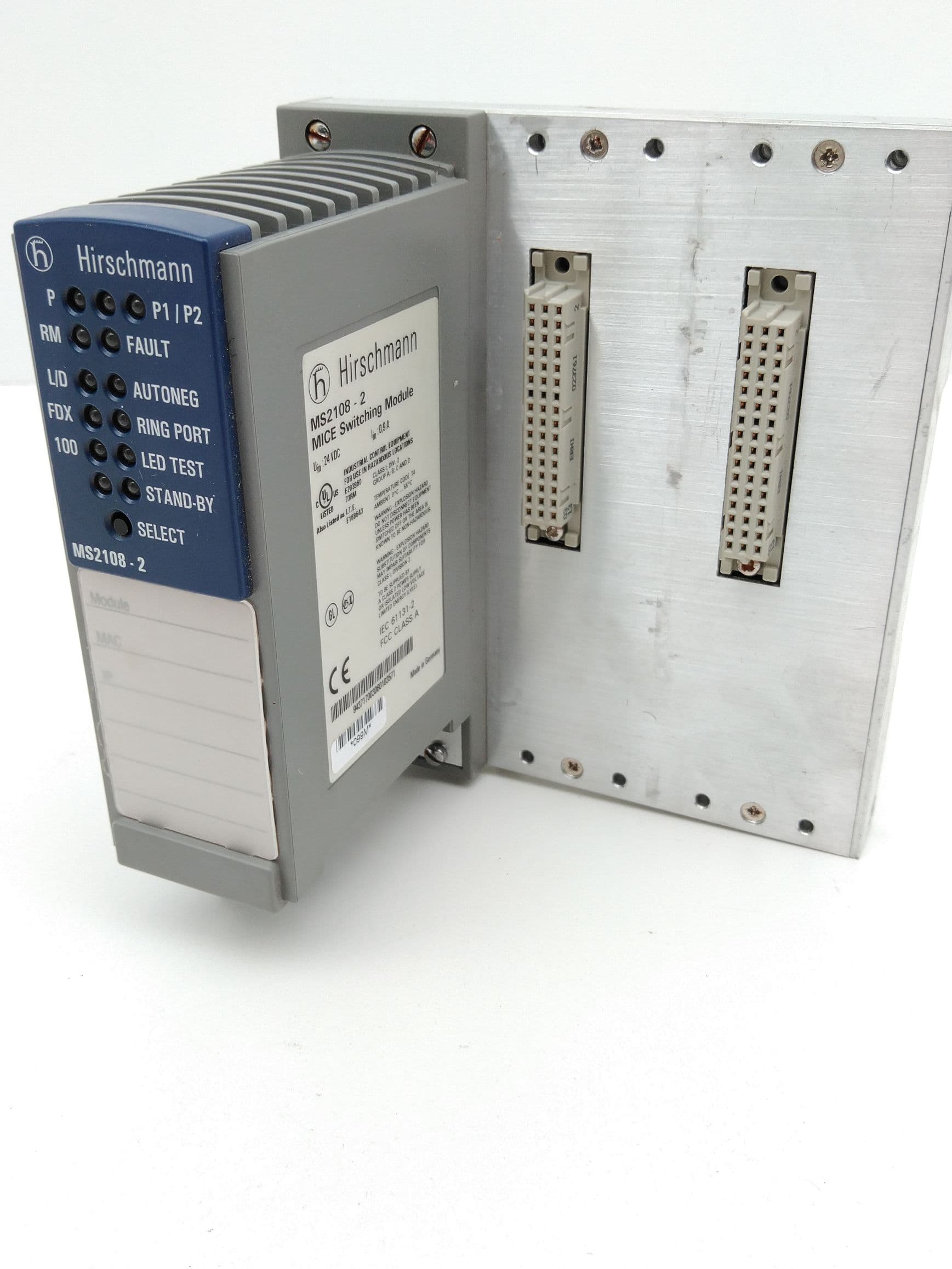 Hirschmann MS2108-2 MICE Telecom Switching Module /w Base