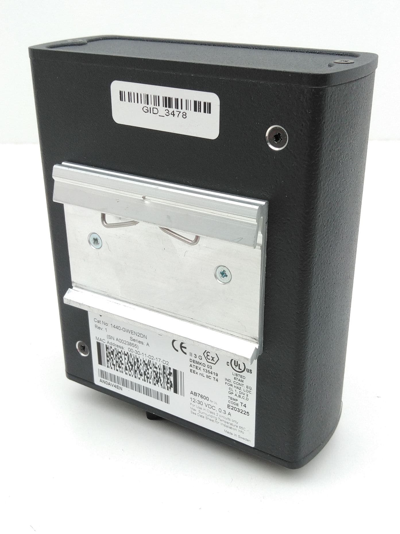 Allen-Bradley Entek 1440-GWEN2DN DeviceNet to Ethernet Gateway, XM-500