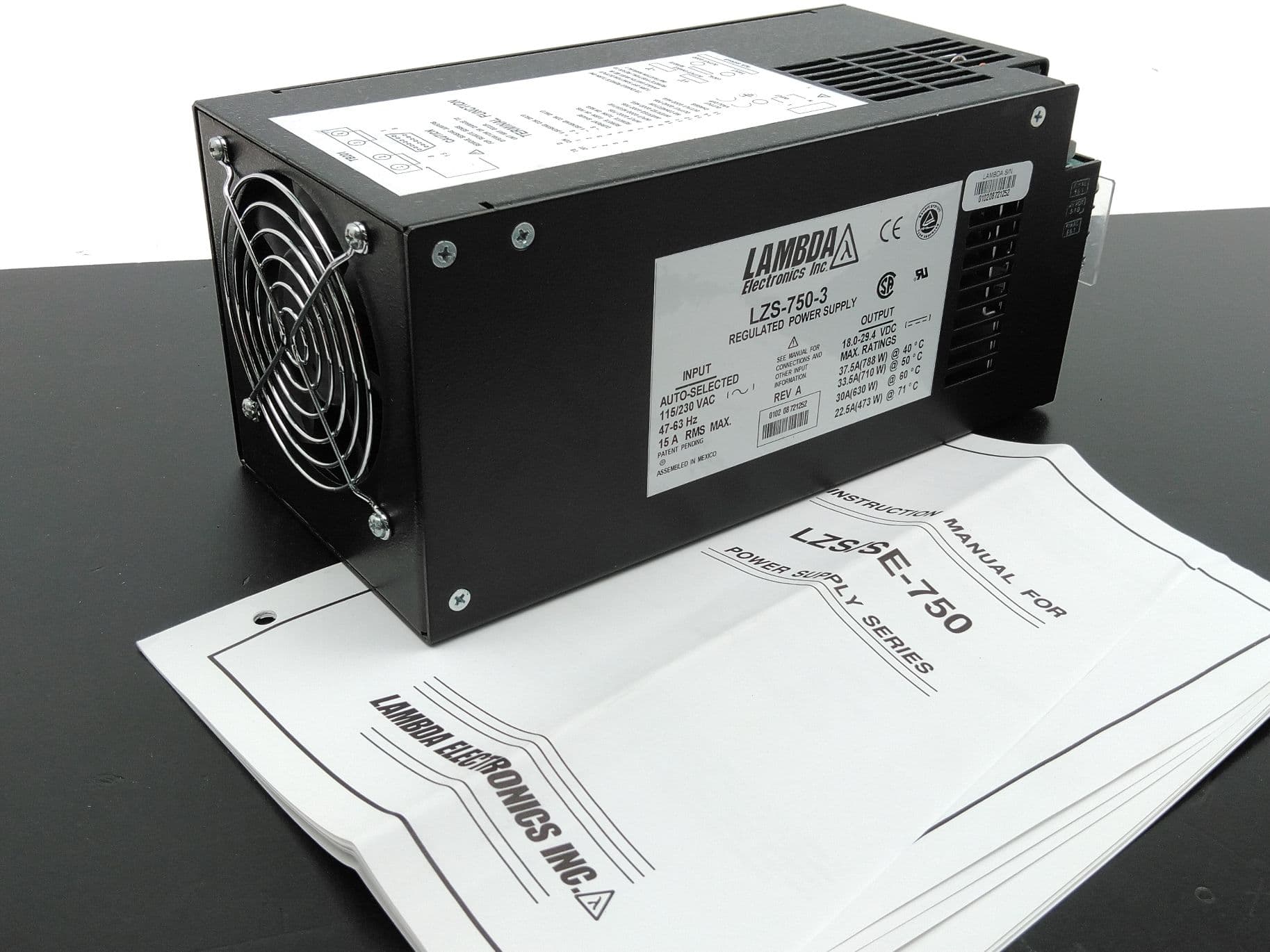 TDK-Lambda LZS-750-3 Regulated Power Supply AC to DC Converter, REV A