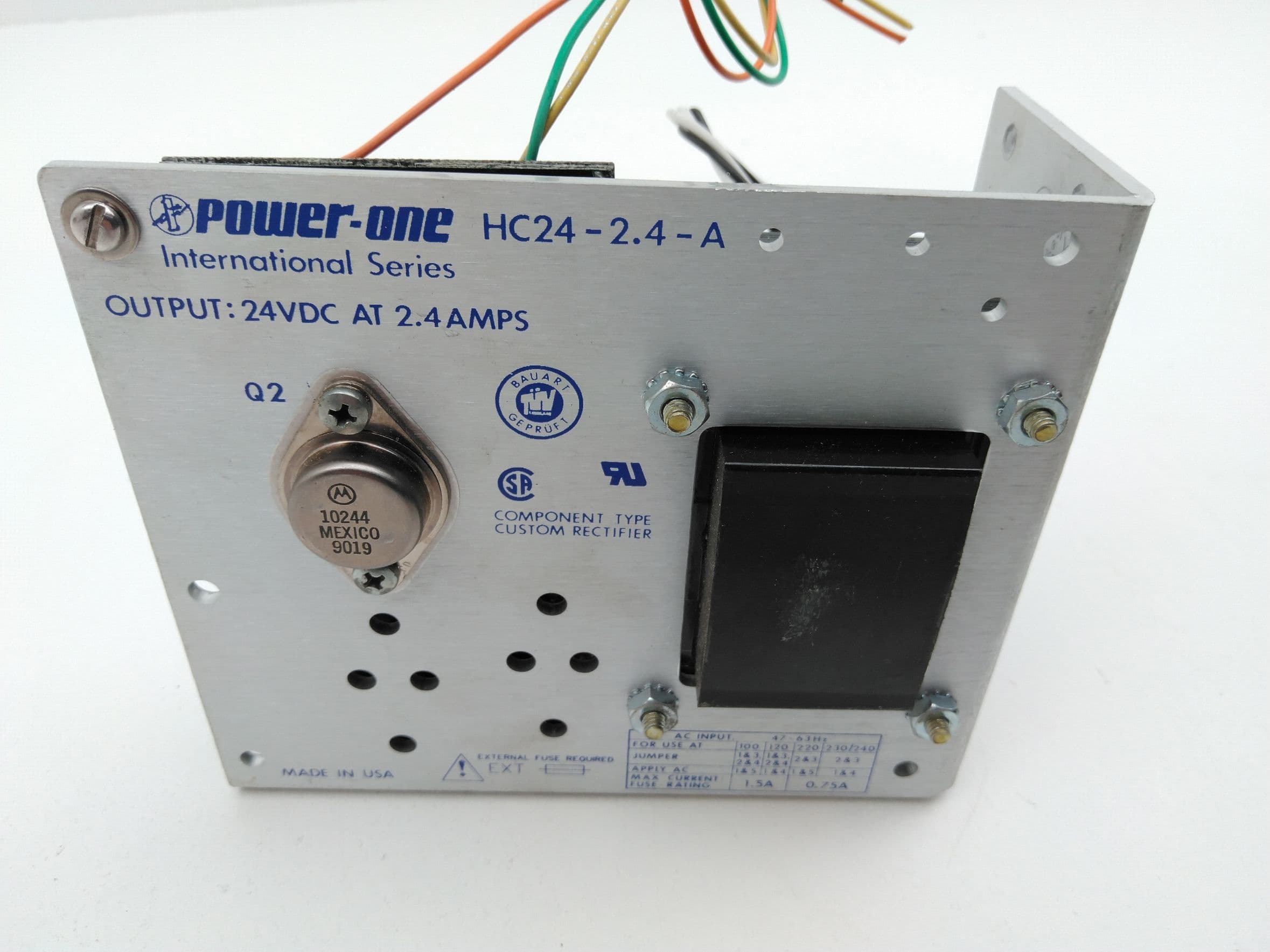Power-one HC24-2.4-A DC Power Supply 24VDC, 2.4A