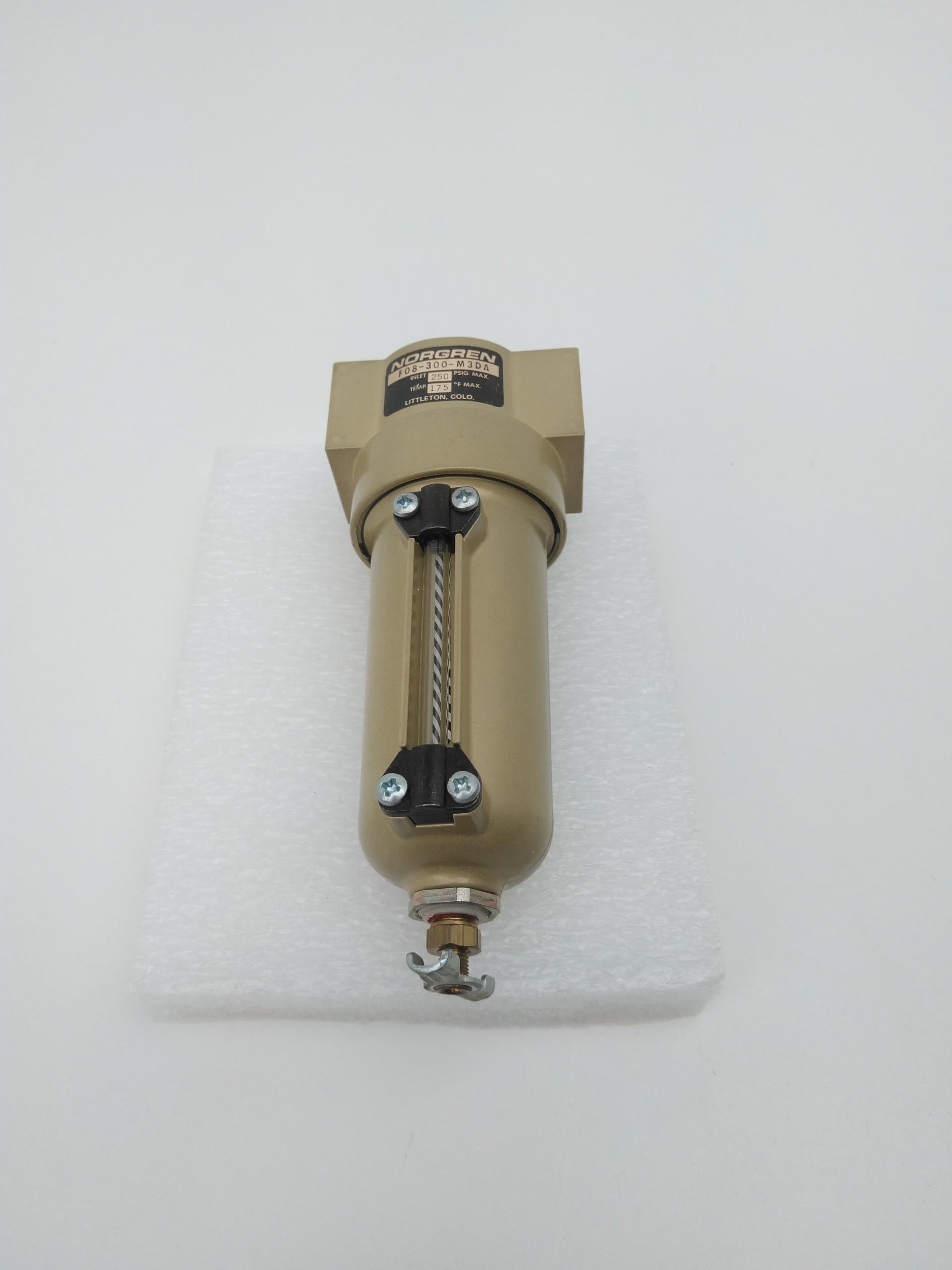 Norgren F08-300-M3DA Pneumatic Filter, 250PSI