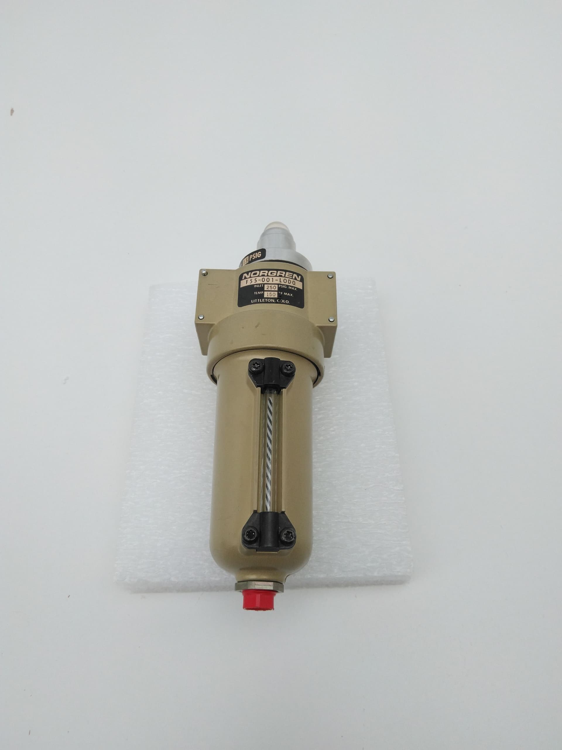 Norgren F55-001-L0D0 Pneumatic Filter with Manifold Service Indicator, 250PSI