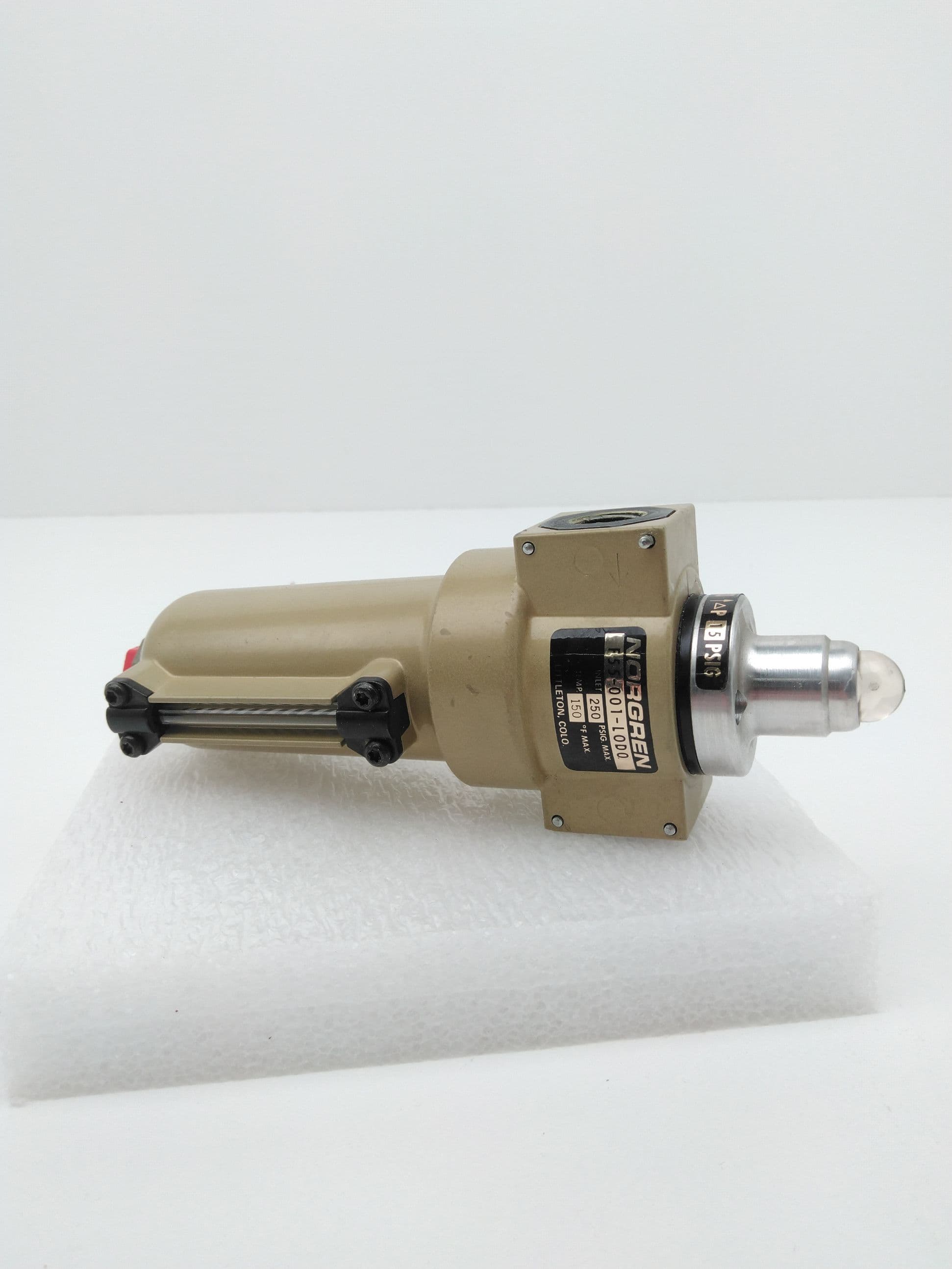 Norgren F55-001-L0D0 Pneumatic Filter with Manifold Service Indicator, 250PSI