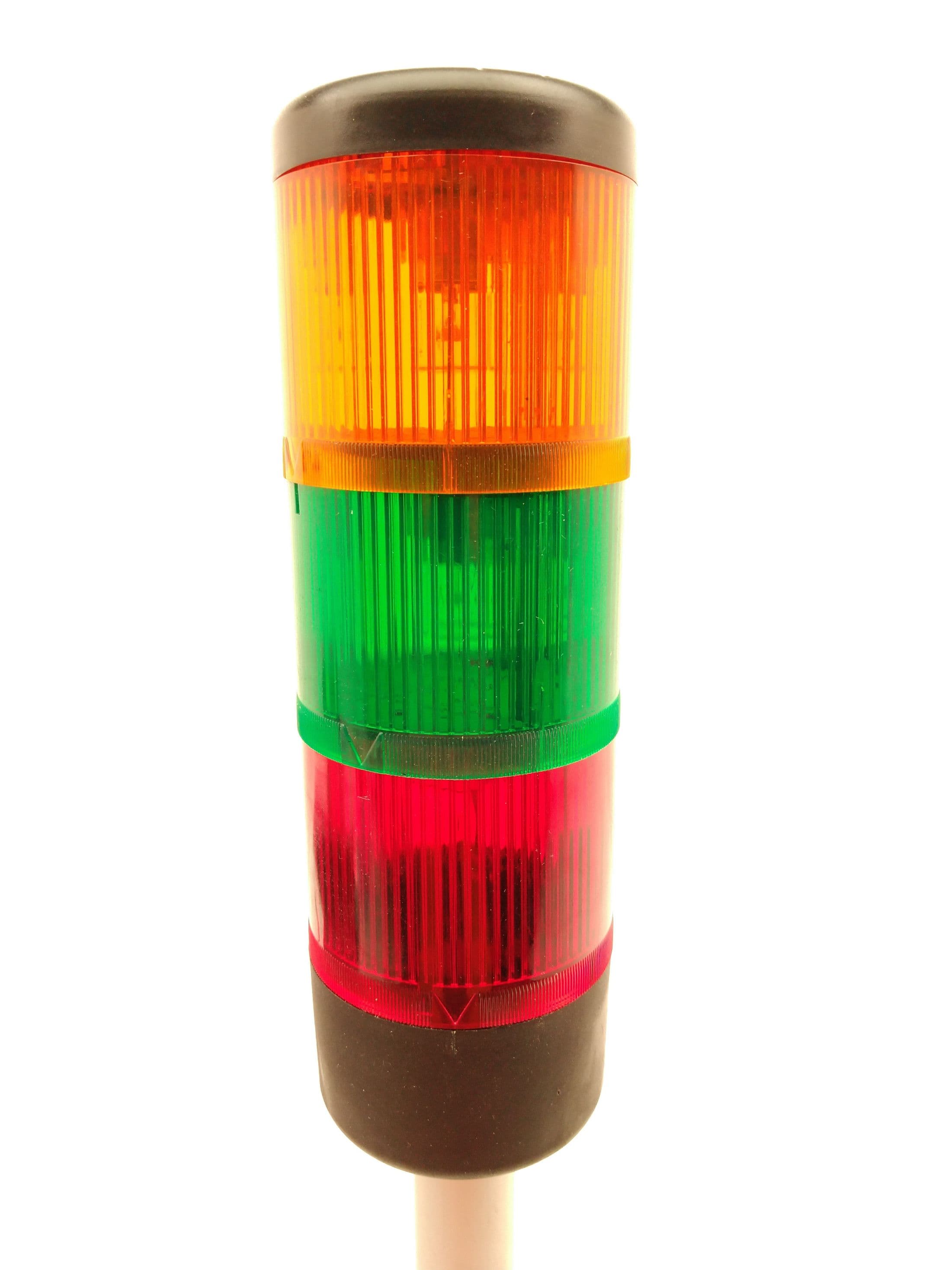 Telemecanique XVA-LC3 Stack Tower Light, Red, Green, Amber w/ 15" Base