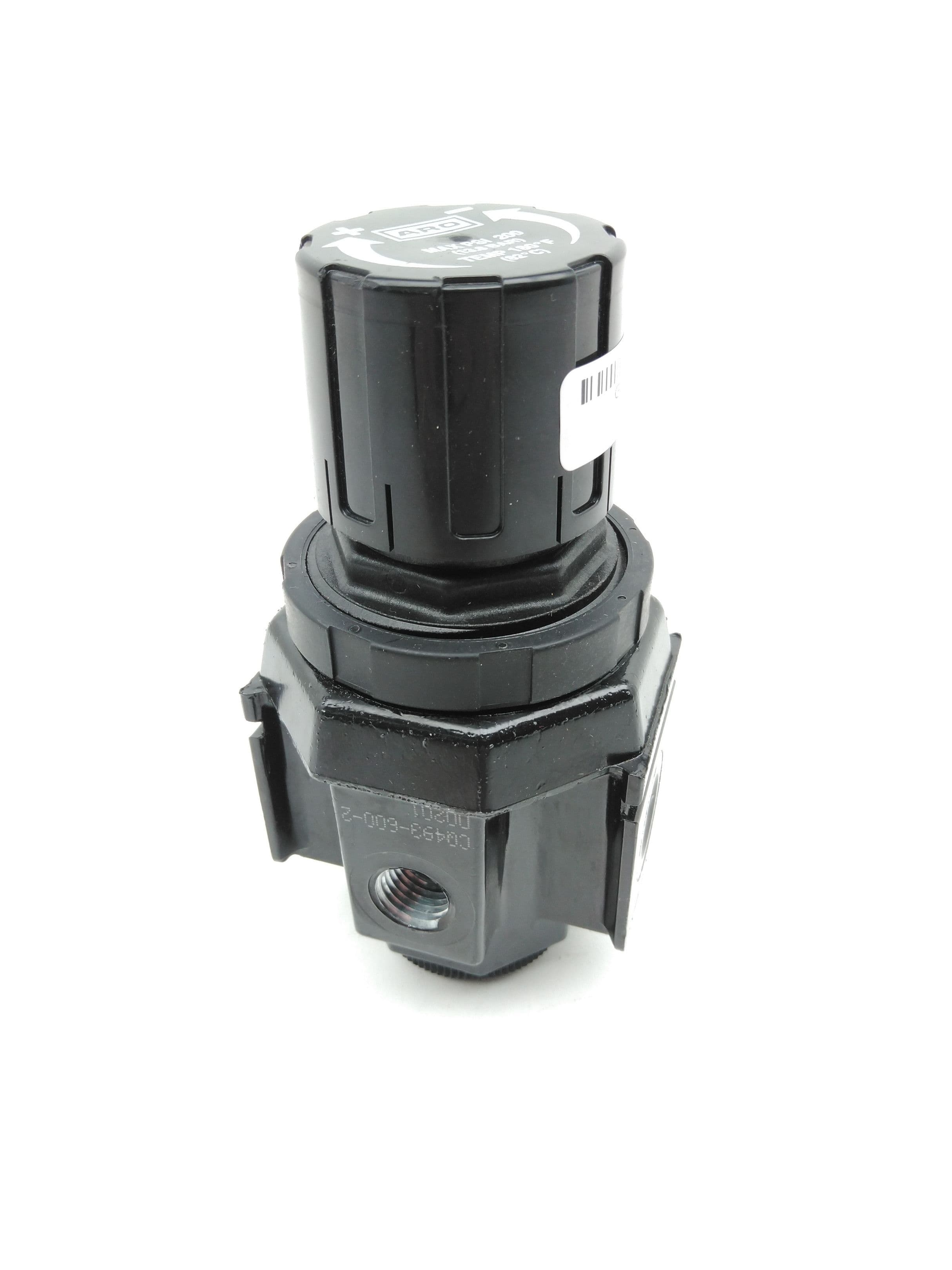 ARO CQ493-600-2 Pneumatic Pressure Regulator, 1/4", 180°F, 200PSI MAX