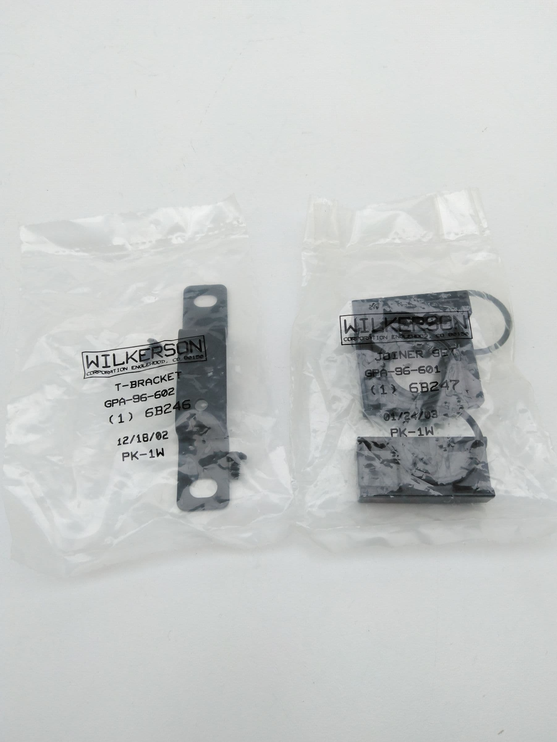 Wilkerson GPA-96-601 Joiner Set and GPA-96-602 T-Bracket